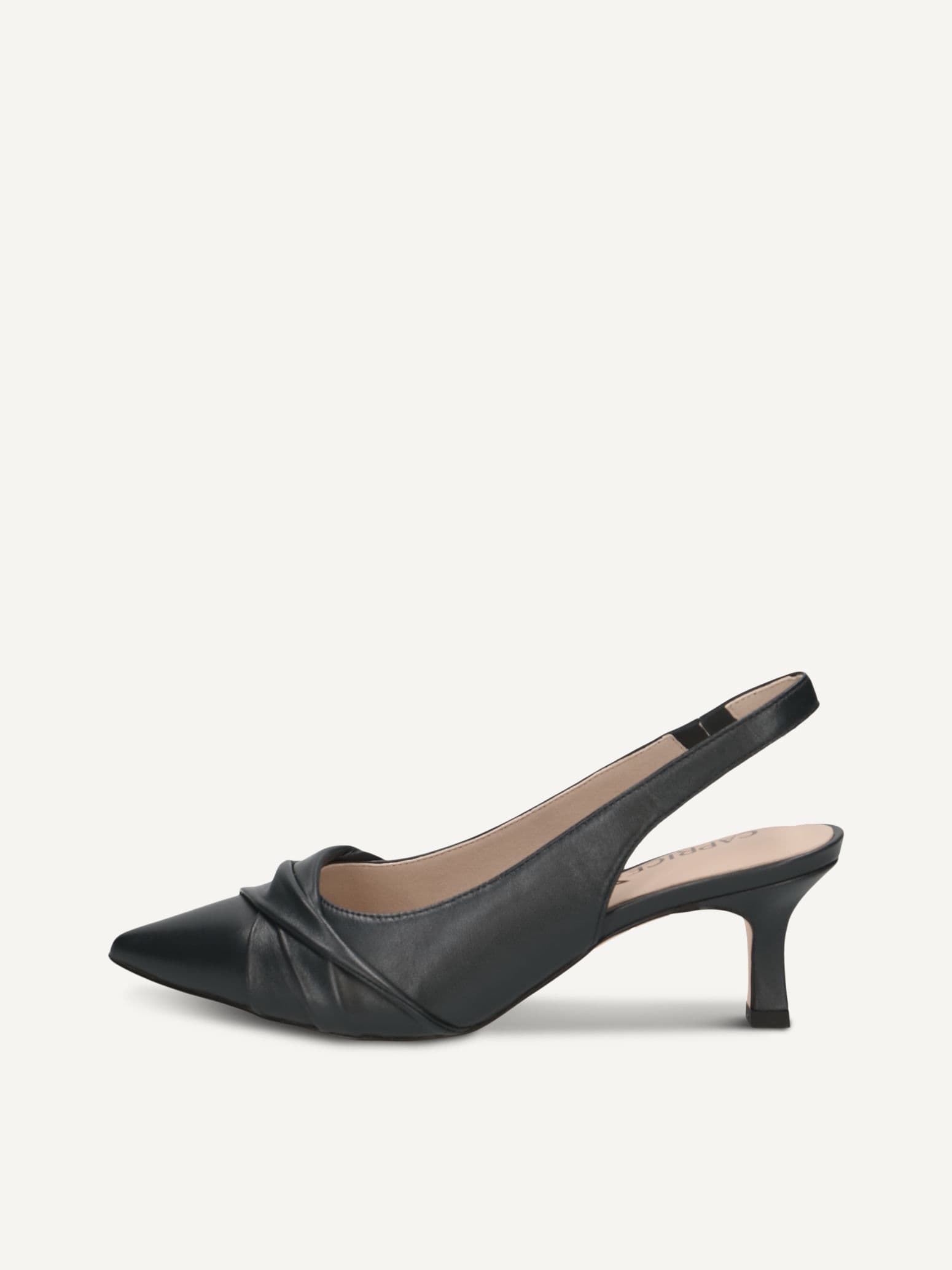 CAPRICE sling pumps, blue, made of Leather with Queenie, Size 40