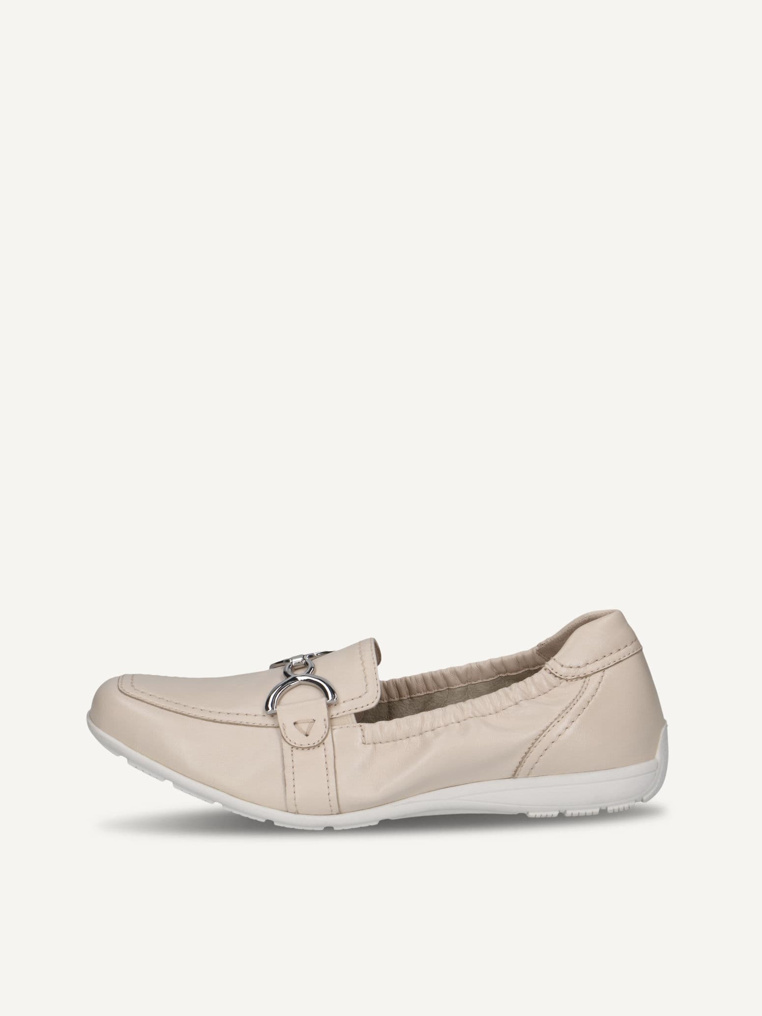 CAPRICE Moccasin, beige, made of Leather without heel, Size 40