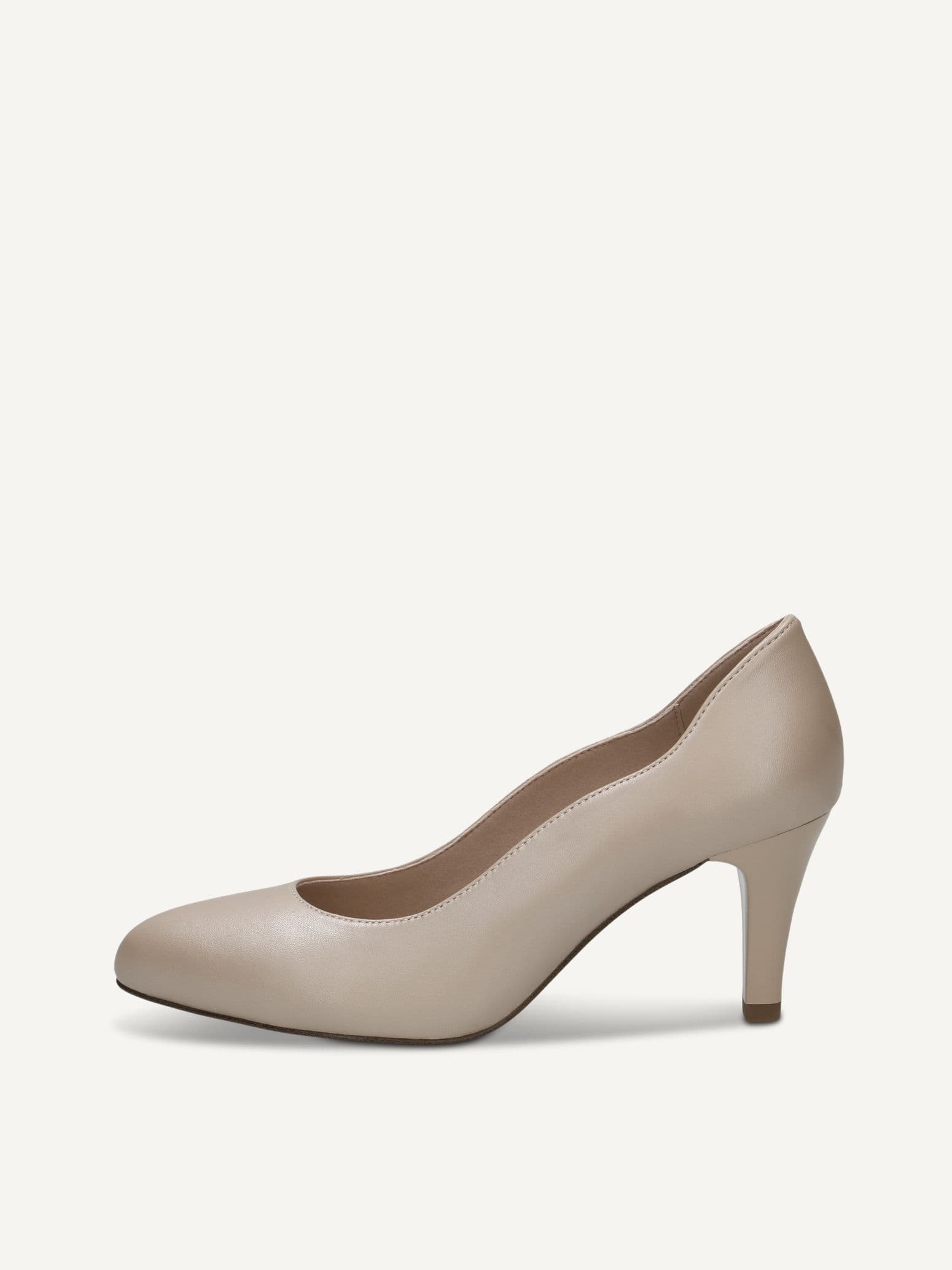 CAPRICE Pumps, grey, made of Leather with Funnel heel, Size 40.5