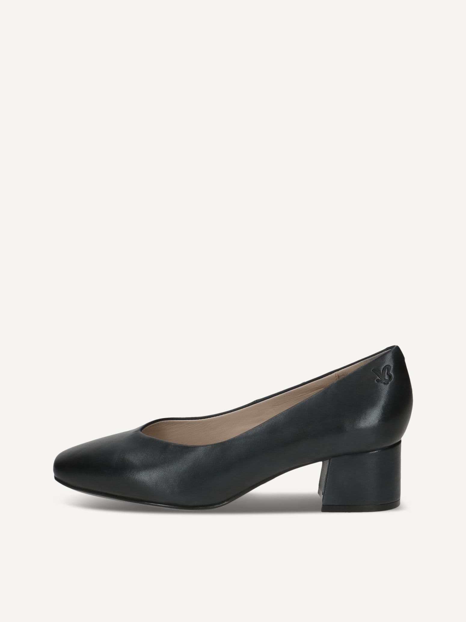 CAPRICE Pumps, blue, made of Leather with Trapeze heel, Size 41