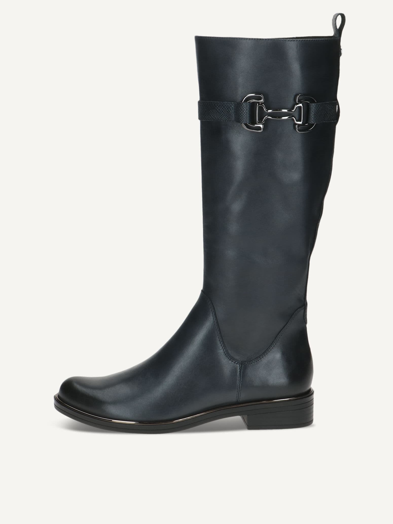 CAPRICE Boots, blue, made of Leather with Block heel, Size 38.5