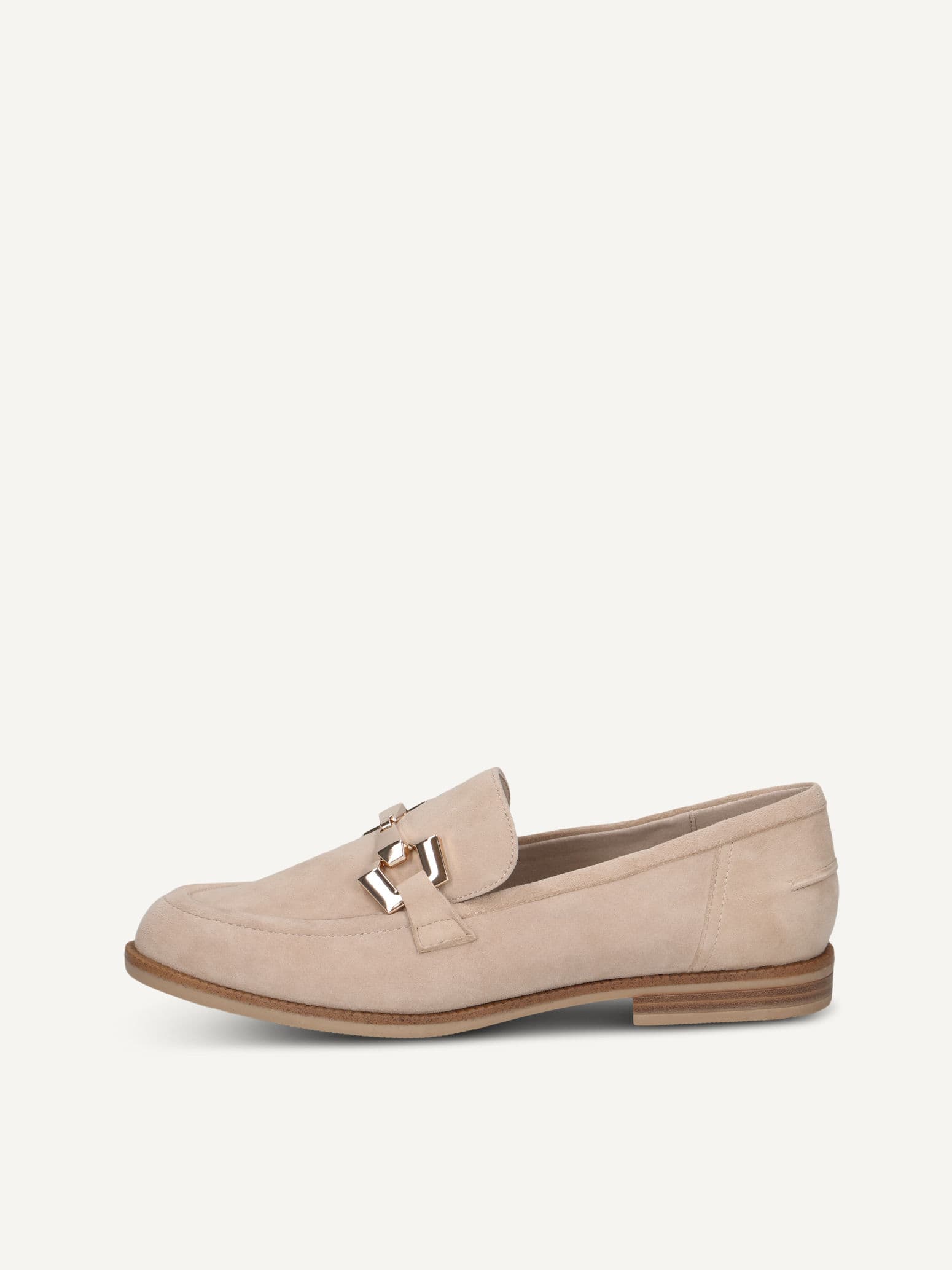 CAPRICE Slipper, beige, made of Leather with Block heel, Size 40.5