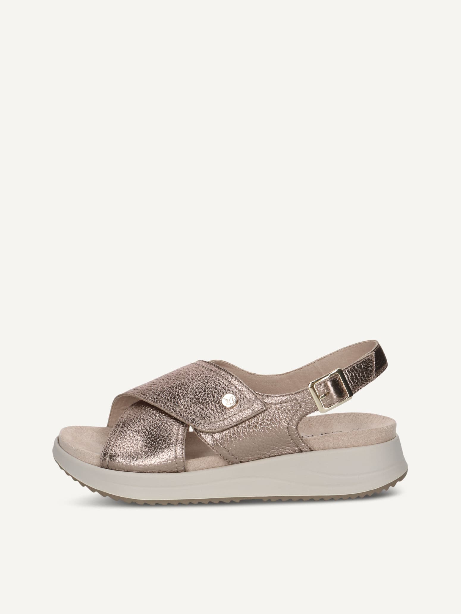 CAPRICE Sandal, brown, made of Leather without heel, Size 39