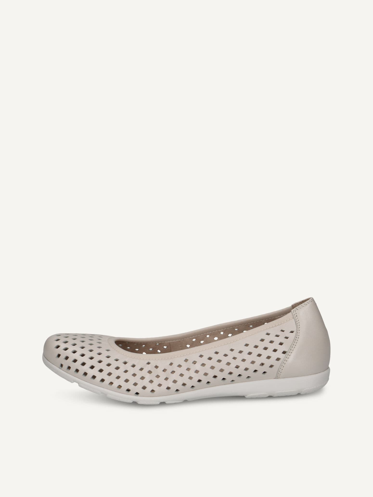 CAPRICE Ballerina, white, made of Leather, Size 41