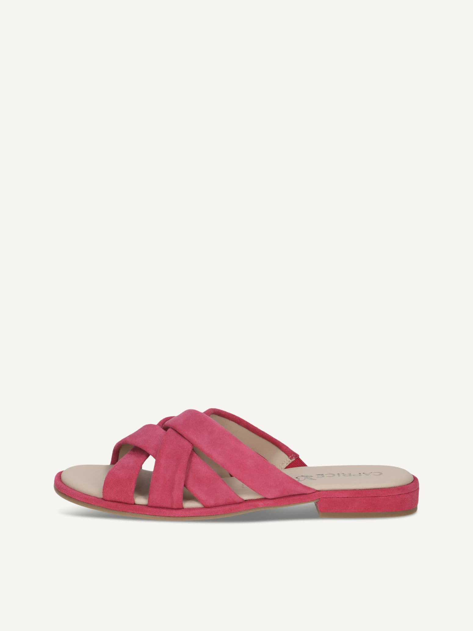 CAPRICE Mule, pink, made of Leather with Block heel, Size 38