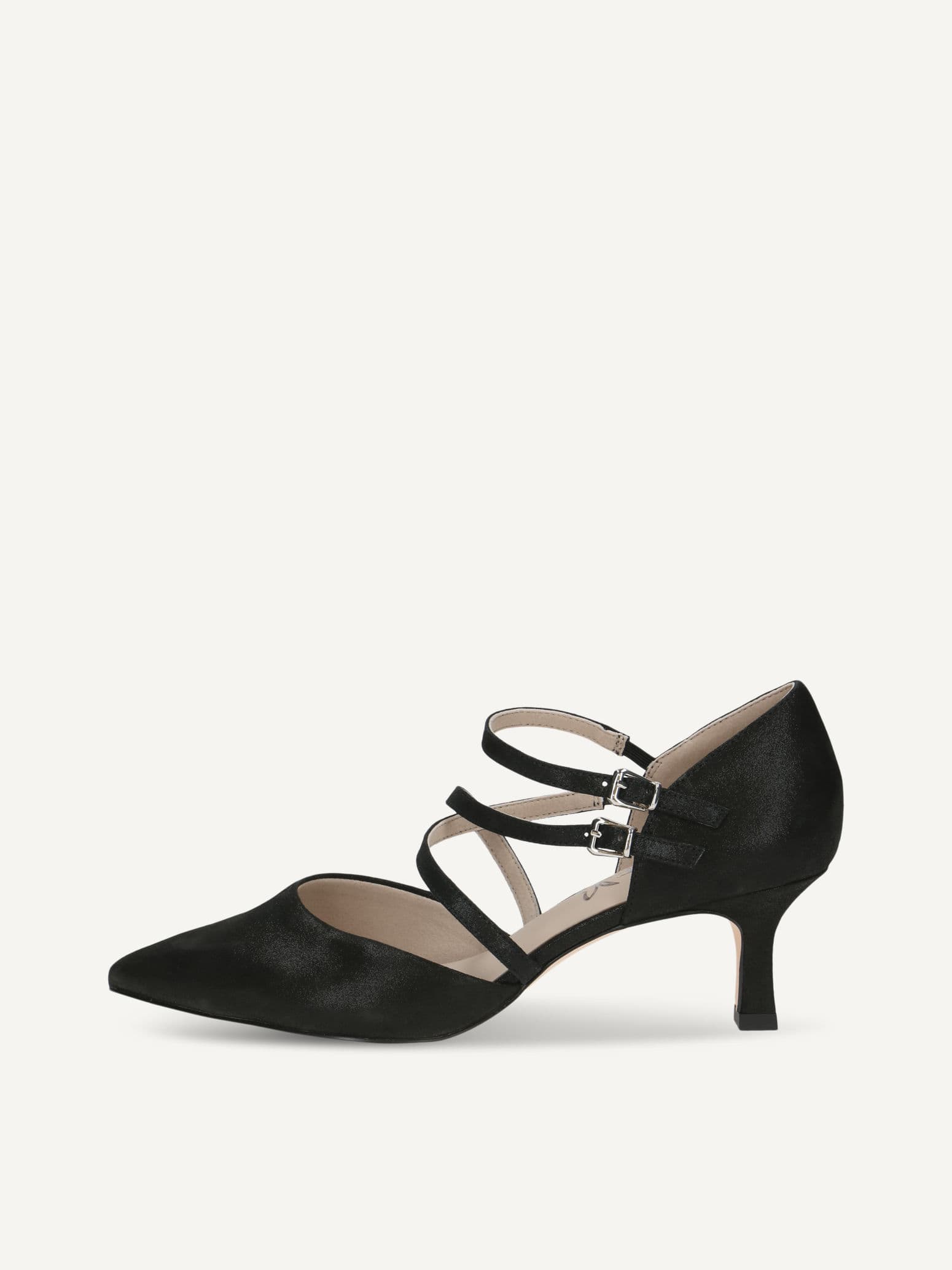CAPRICE Pumps, black, made of Leather with Queenie, Size 37