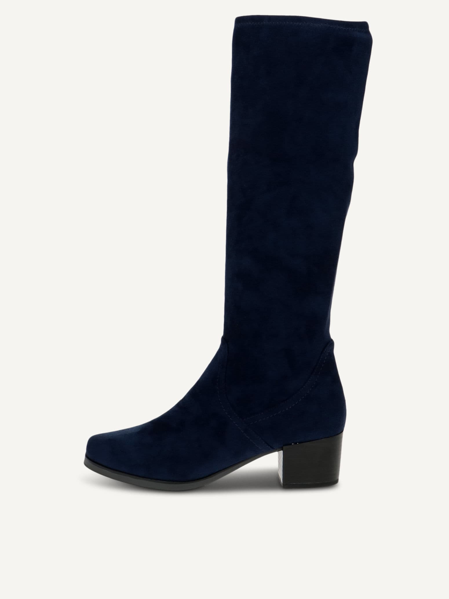 CAPRICE Boots, blue, made of Textiles with Block heel, Size 36