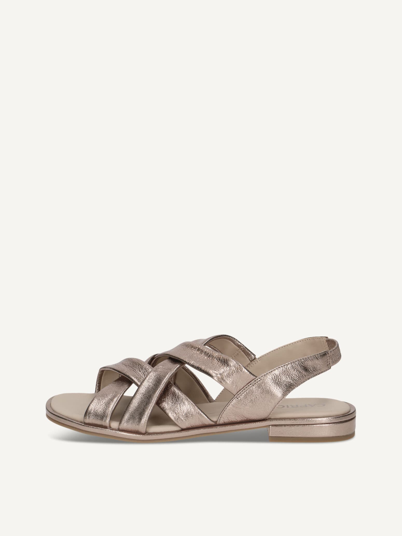 CAPRICE Sandal, brown, made of Leather with Block heel, Size 41