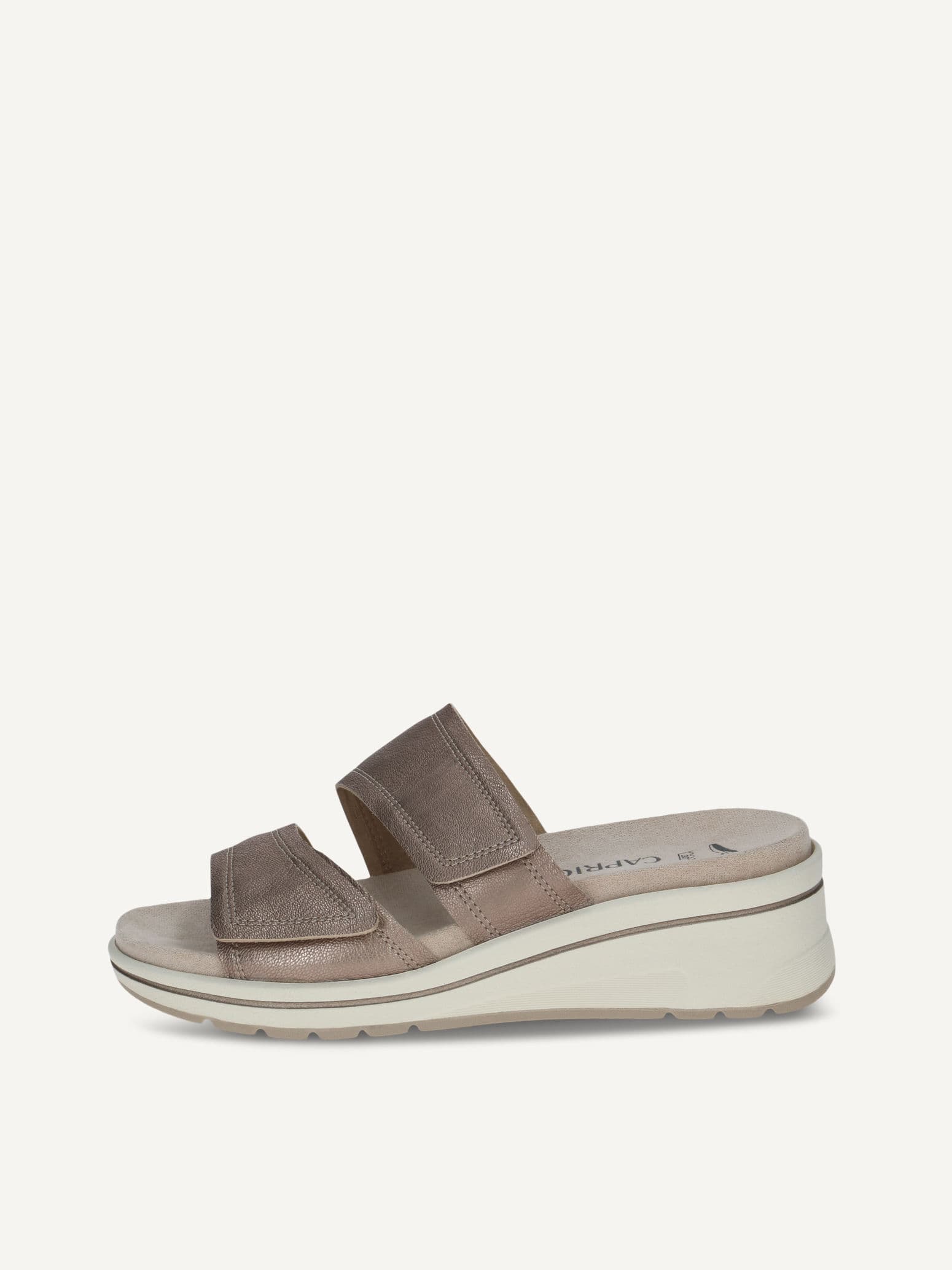 CAPRICE Mule, brown, made of Leather with Wedge heel, Size 41