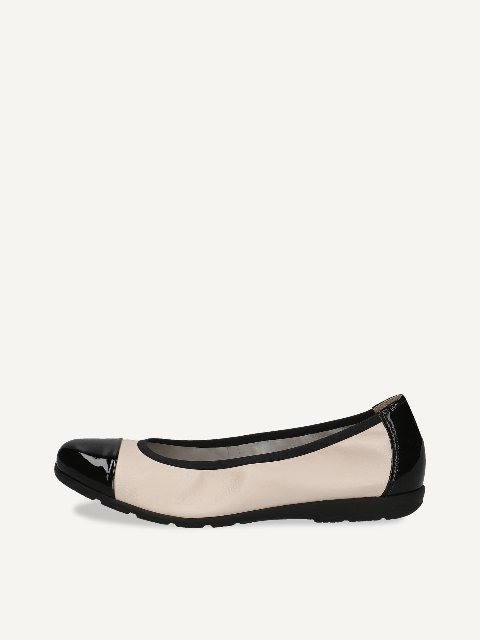 CAPRICE Ballerina, beige, made of Leather, Size 39