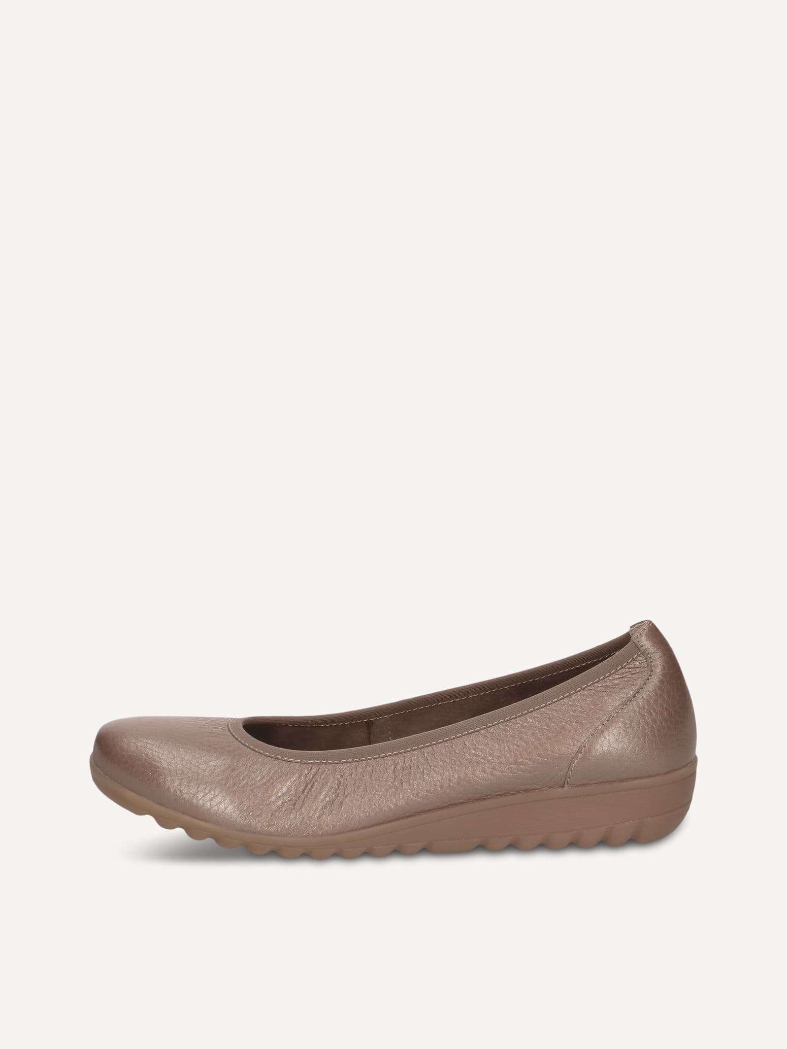 CAPRICE Ballerina, metallic, made of Leather, Size 40