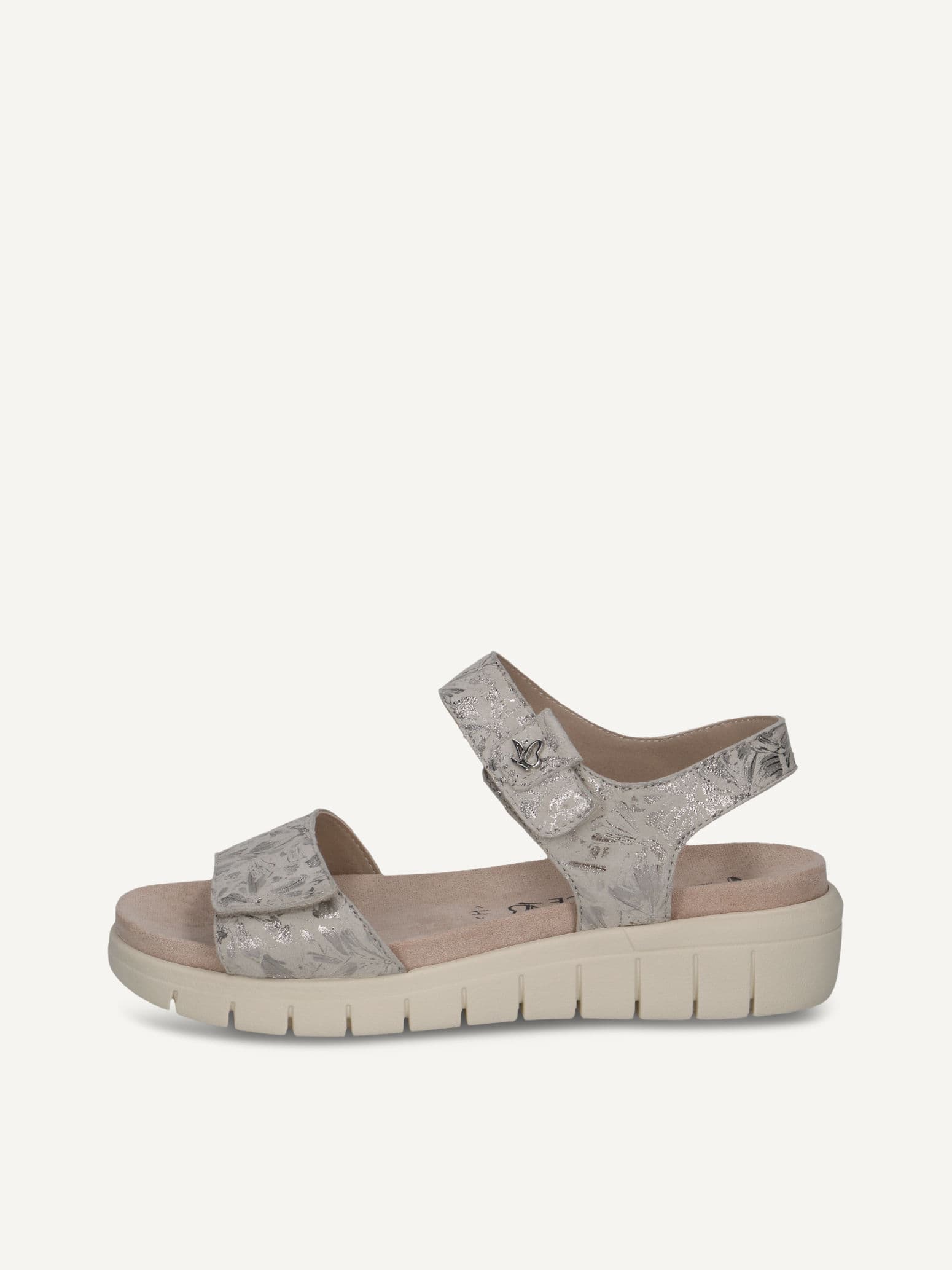 CAPRICE Sandal, white, made of Leather without heel, Size 42