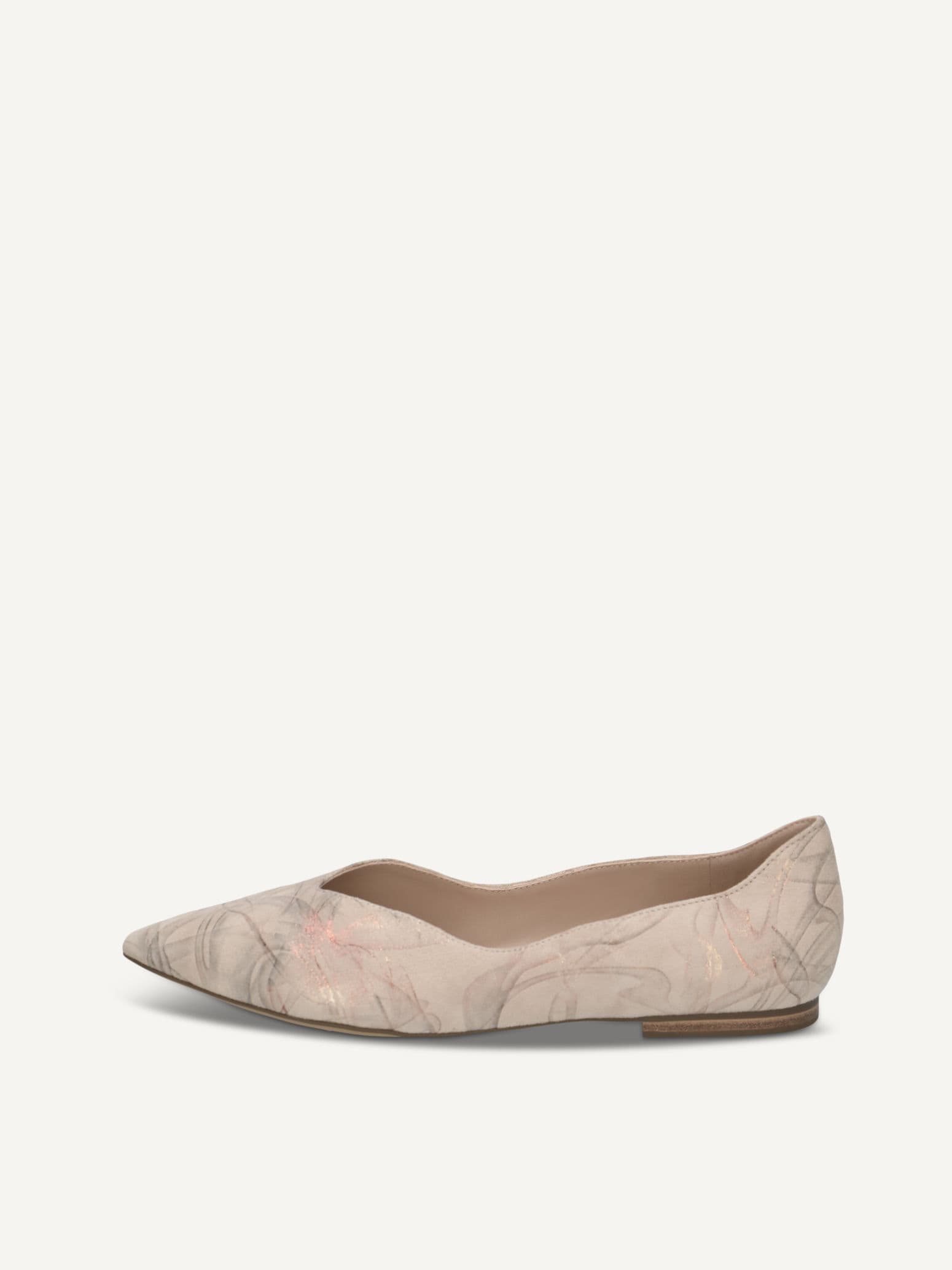 CAPRICE Ballerina, white, made of Leather with Block heel, Size 38