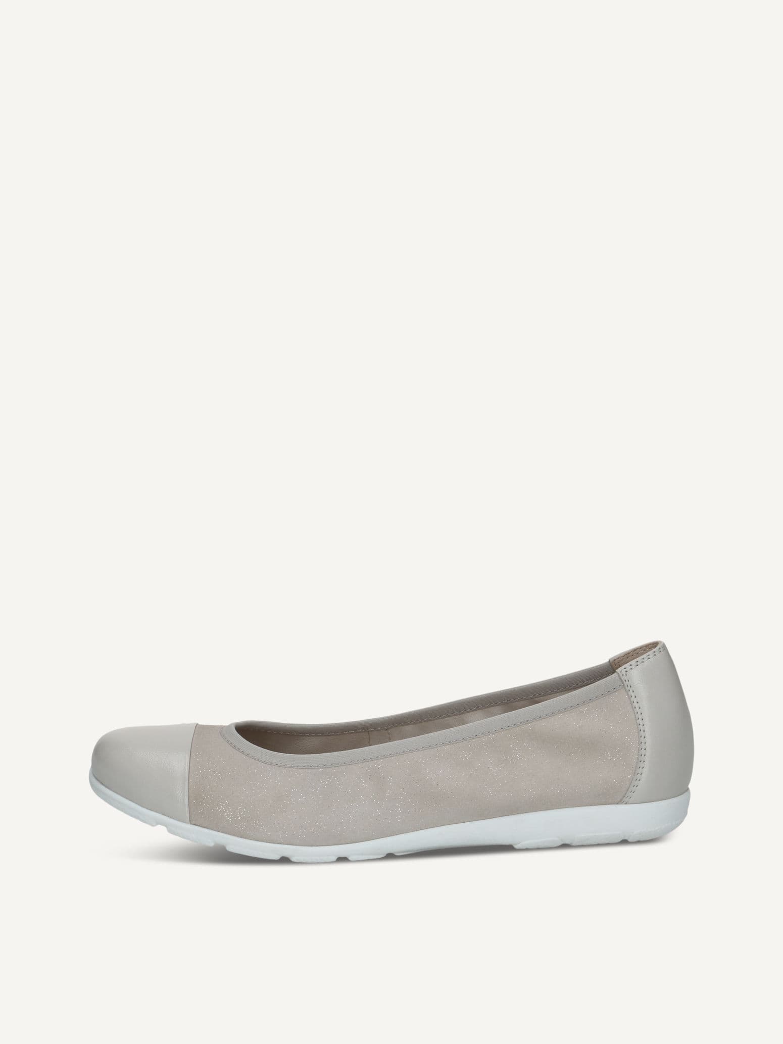 CAPRICE Ballerina, grey, made of Leather, Size 41