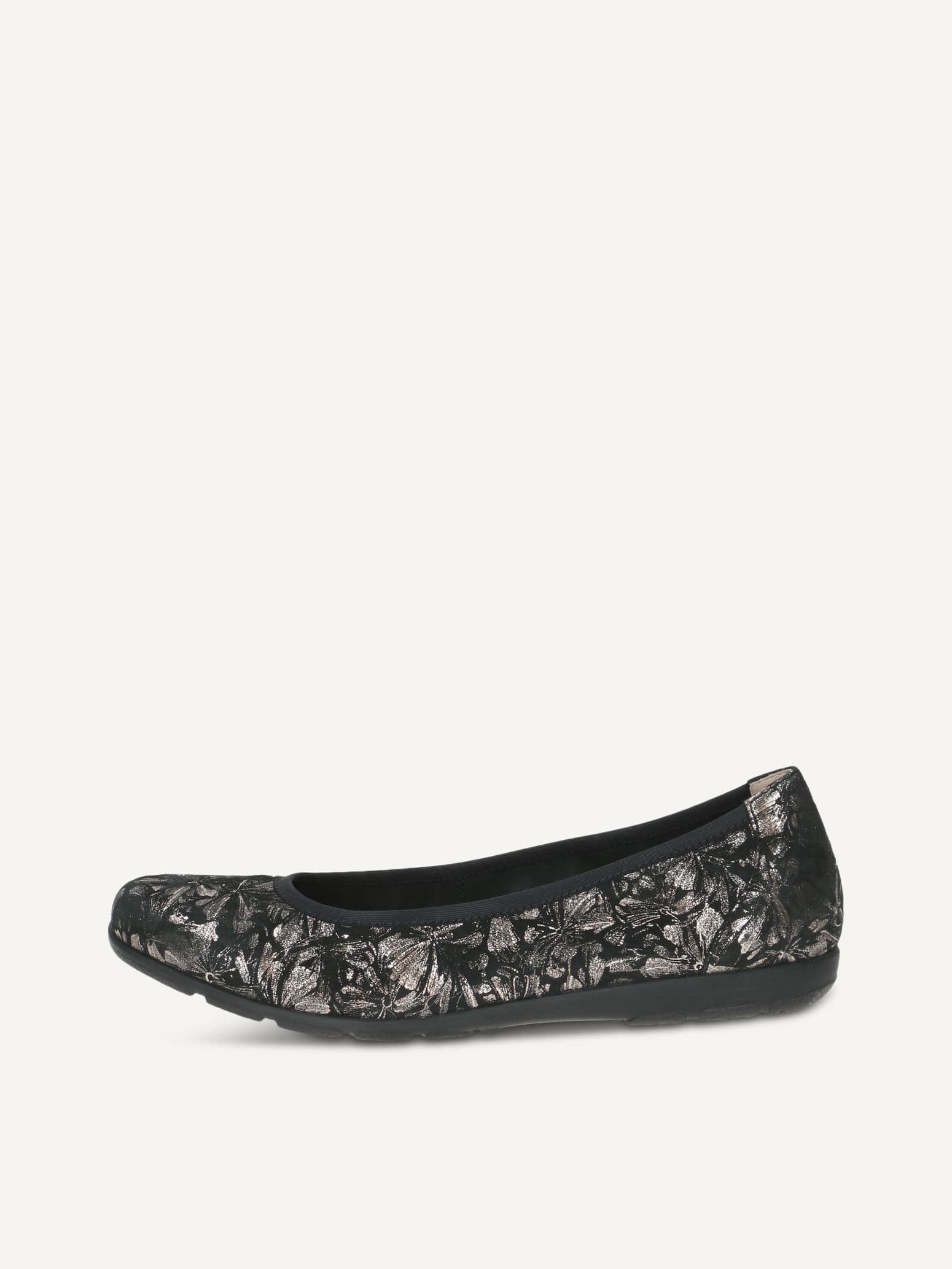 CAPRICE Ballerina, black, made of Leather, Size 39