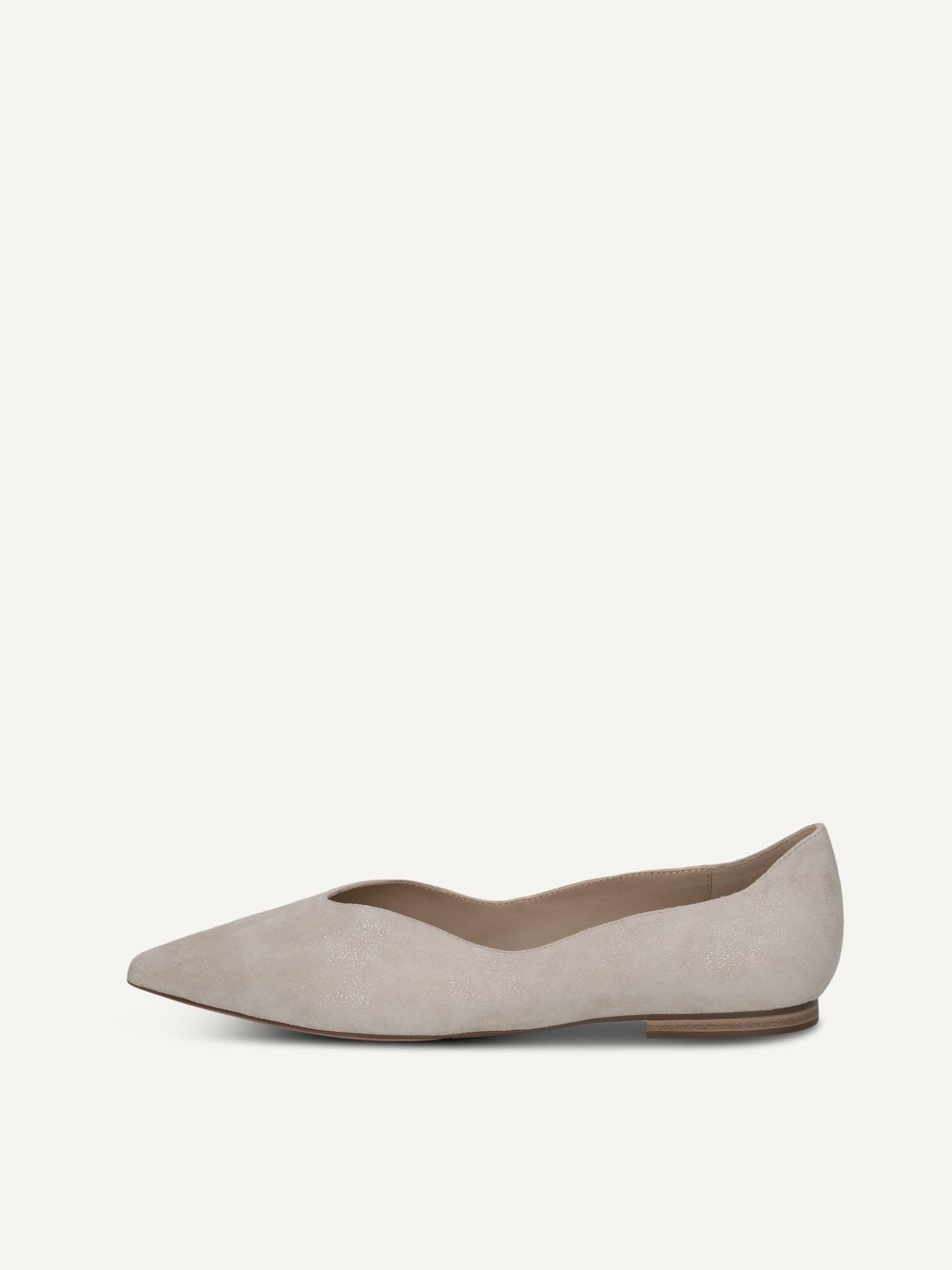 CAPRICE Ballerina, grey, made of Leather with Block heel, Size 39