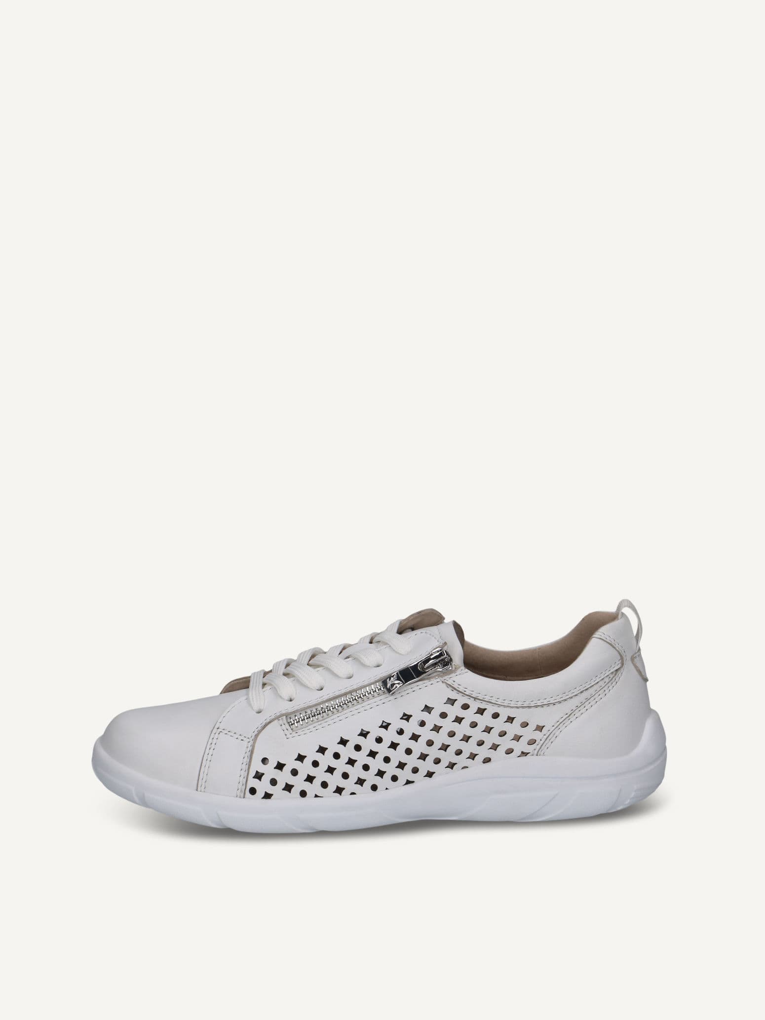 CAPRICE Sneaker, white, made of Leather and synthetic, Size 37