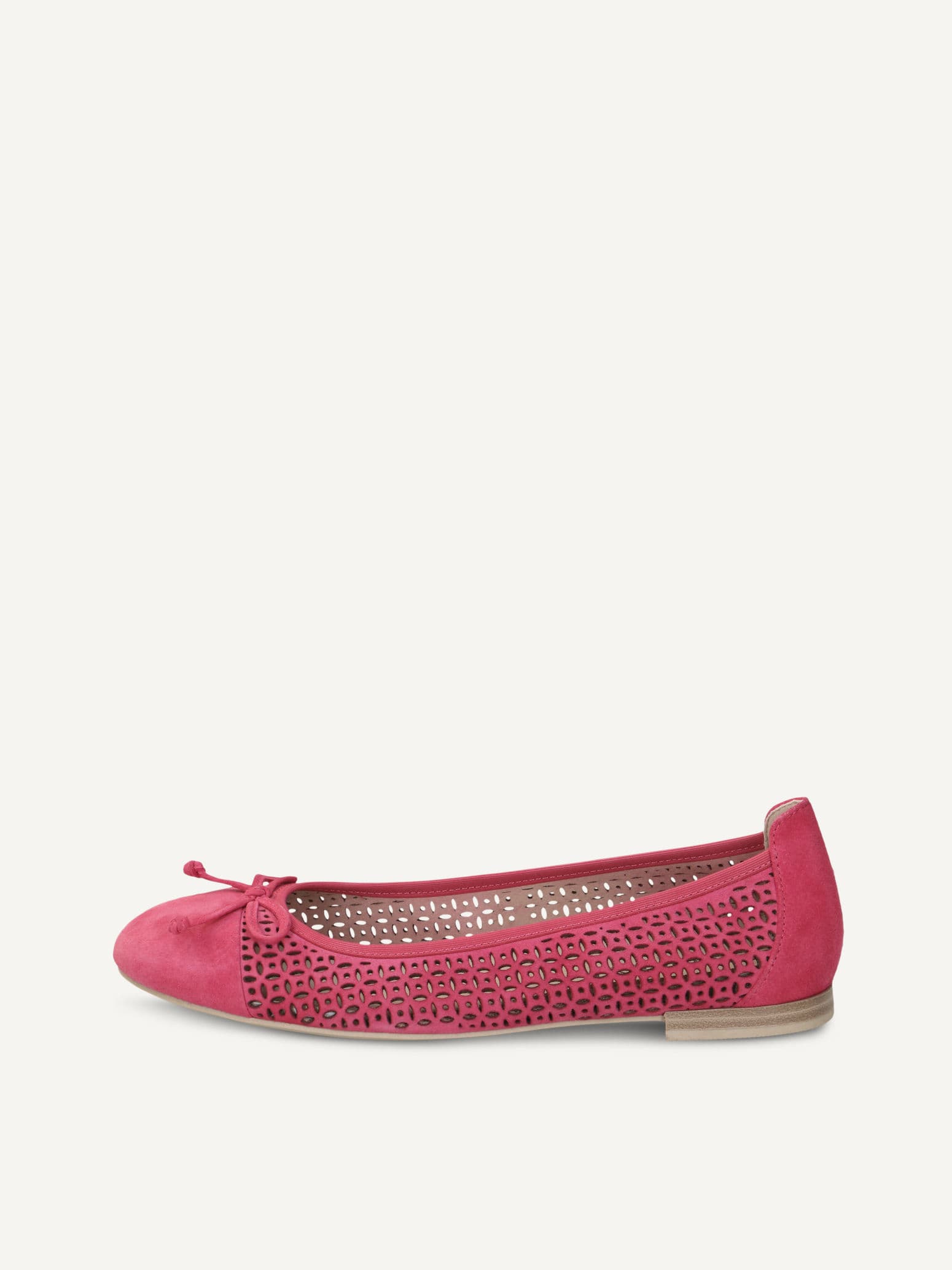 CAPRICE Ballerina, pink, made of Leather with Block heel, Size 41