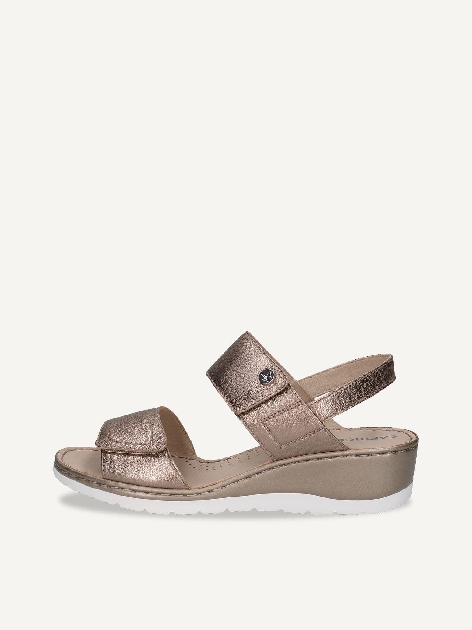 CAPRICE Heeled sandal, brown, made of Leather without heel, Size 38