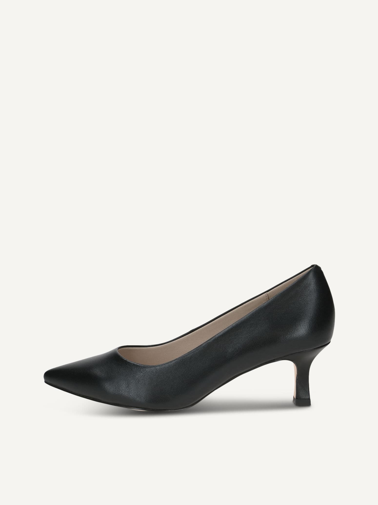 CAPRICE Pumps, black, made of Leather with Queenie, Size 40.5