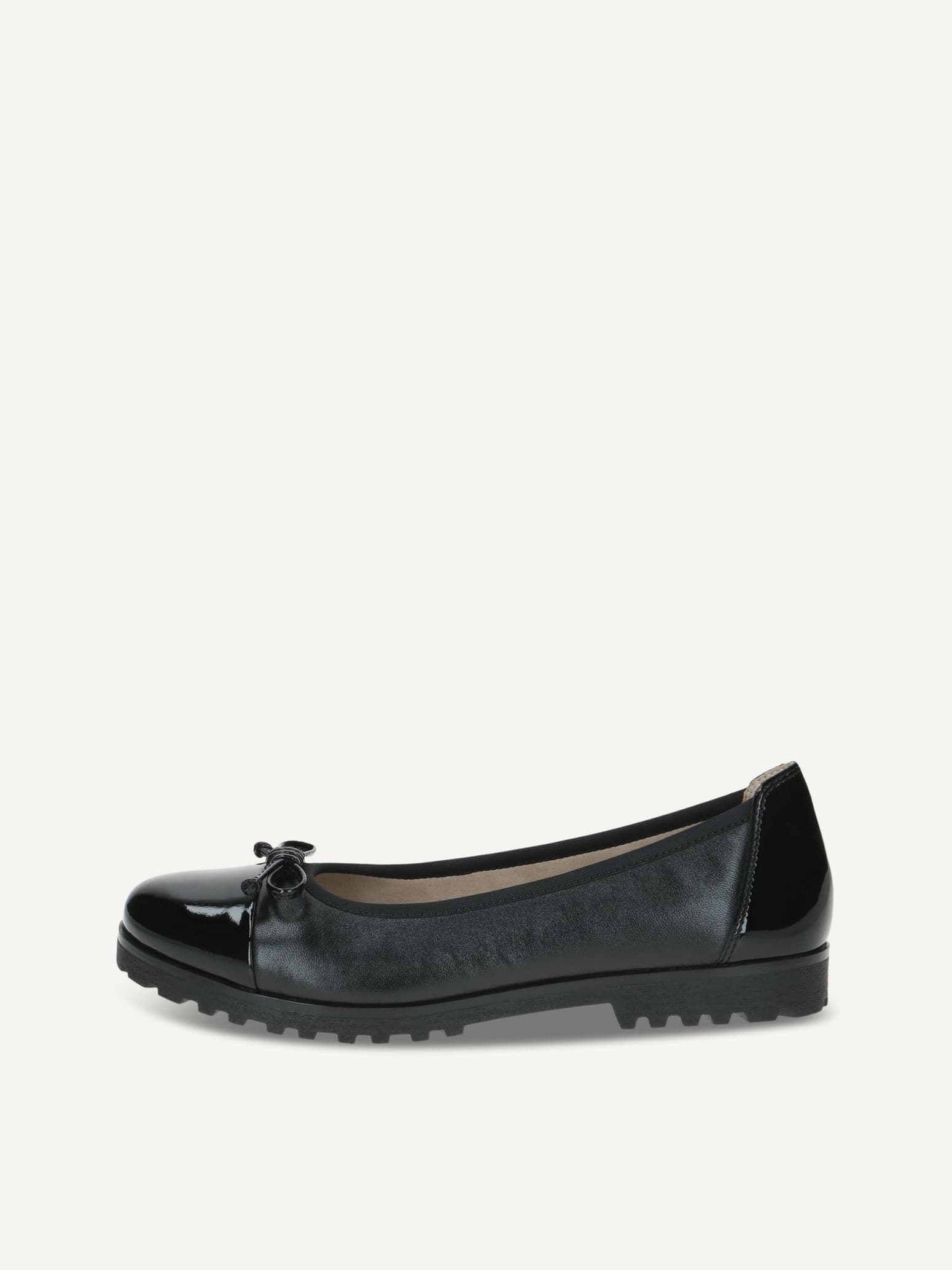 CAPRICE Ballerina, black, made of Leather, Size 41