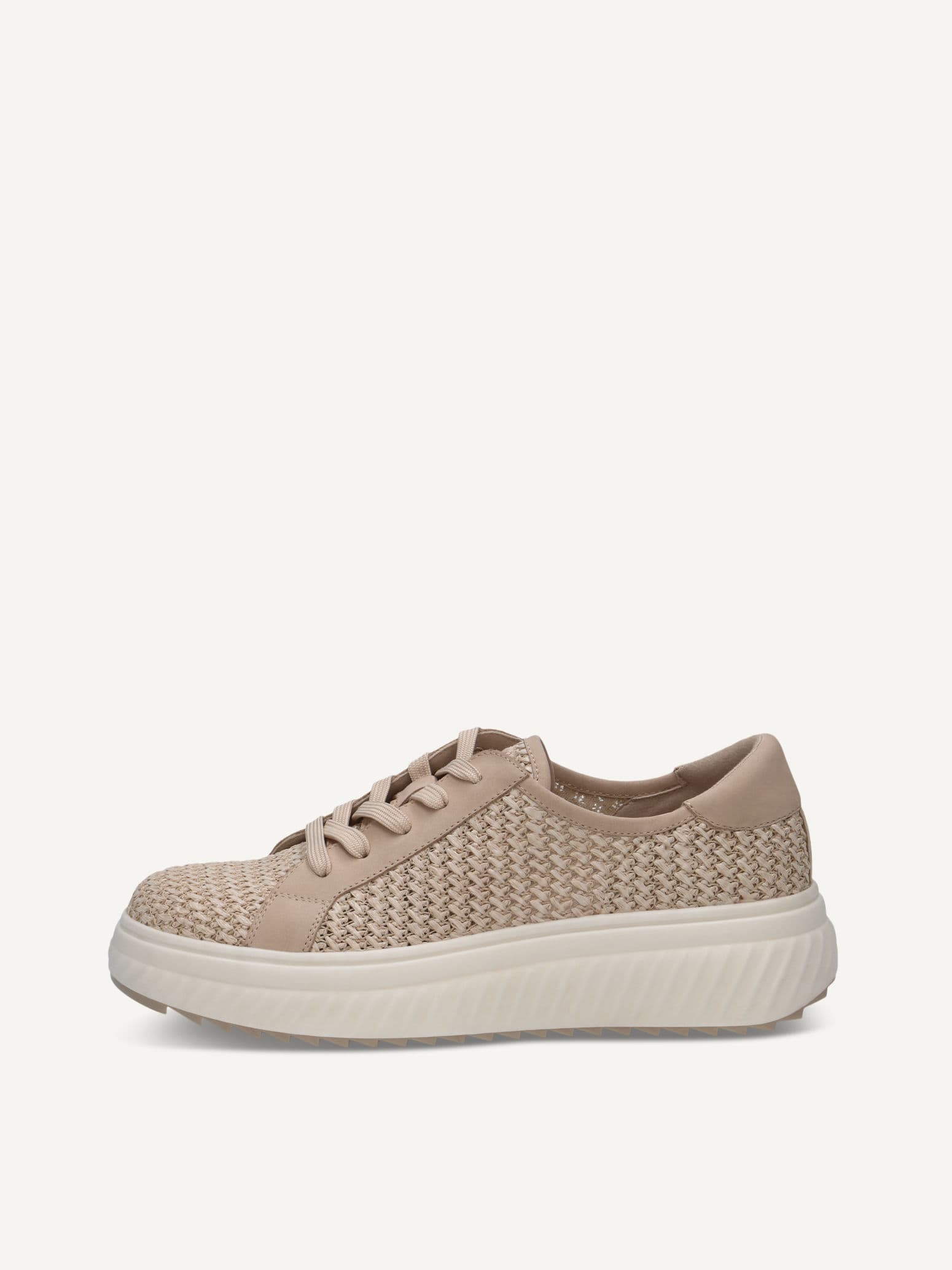 CAPRICE Sneaker, beige, made of Leather and synthetic, Size 41