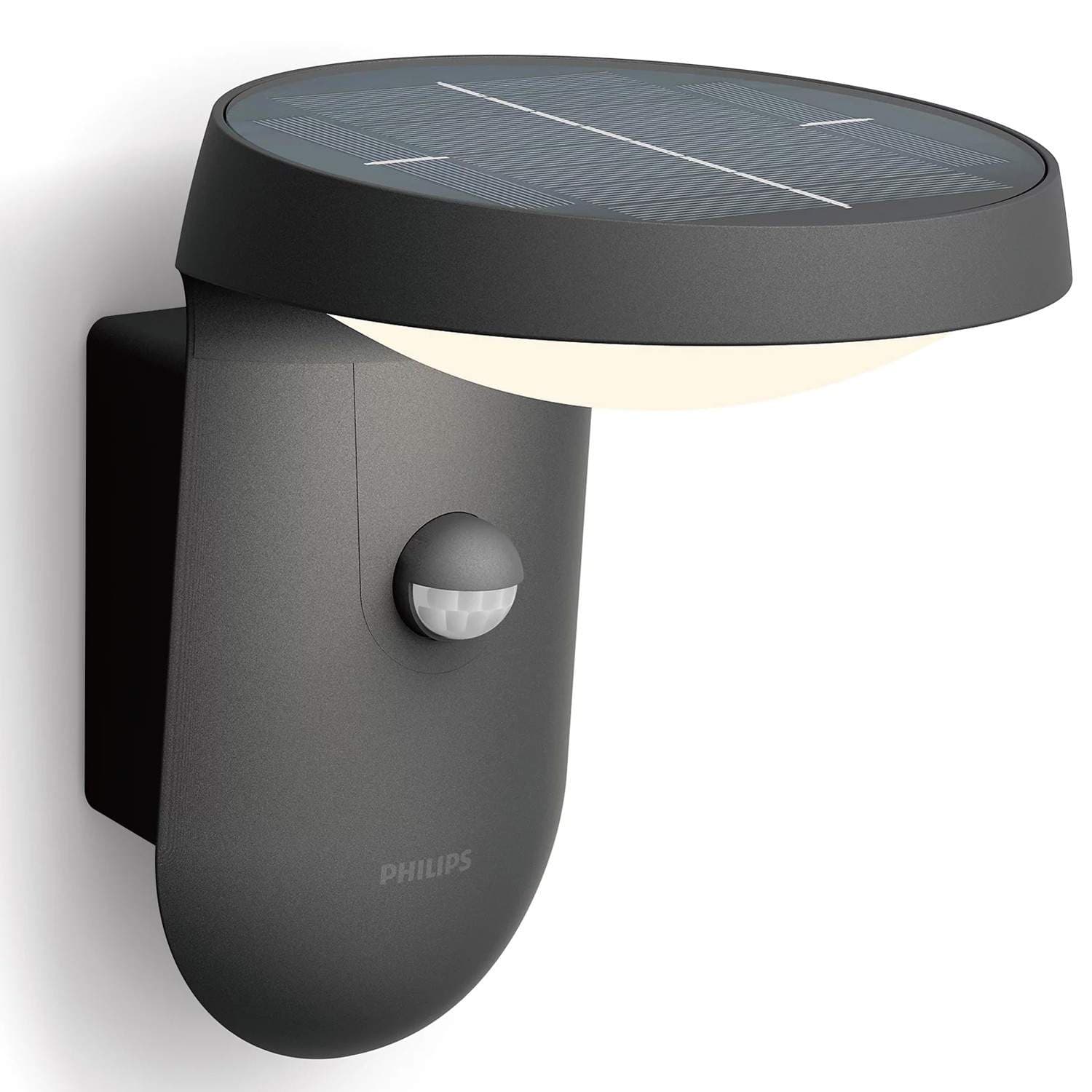 Tyla Seinävalaisin Aurinkokenno IR anturi Ultra Efficient LED 255lm IP44 Antrasiitti