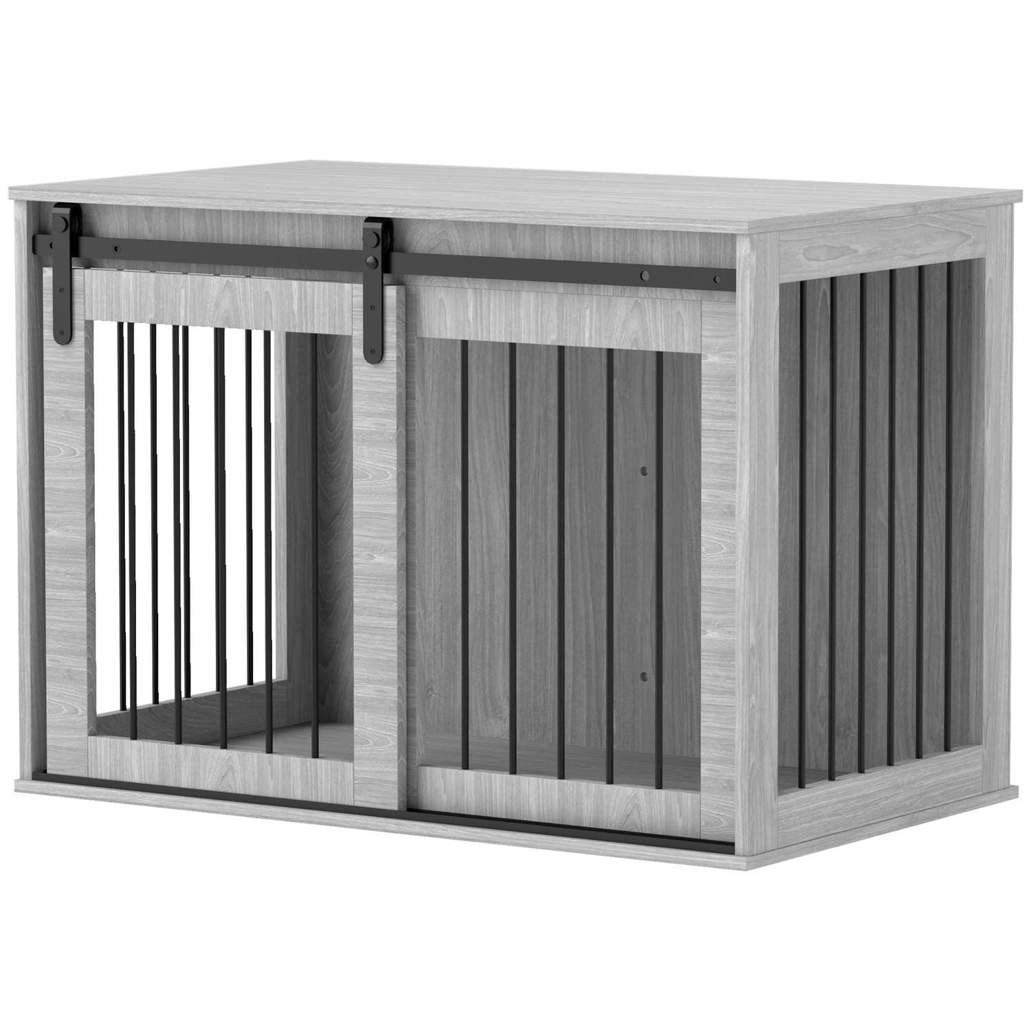 Koiran häkki kotiin, lukittava koirakennel sisäänkäynnillä, koiran laatikko liukuovella, koirankoti suurille alle 30 kg koirille