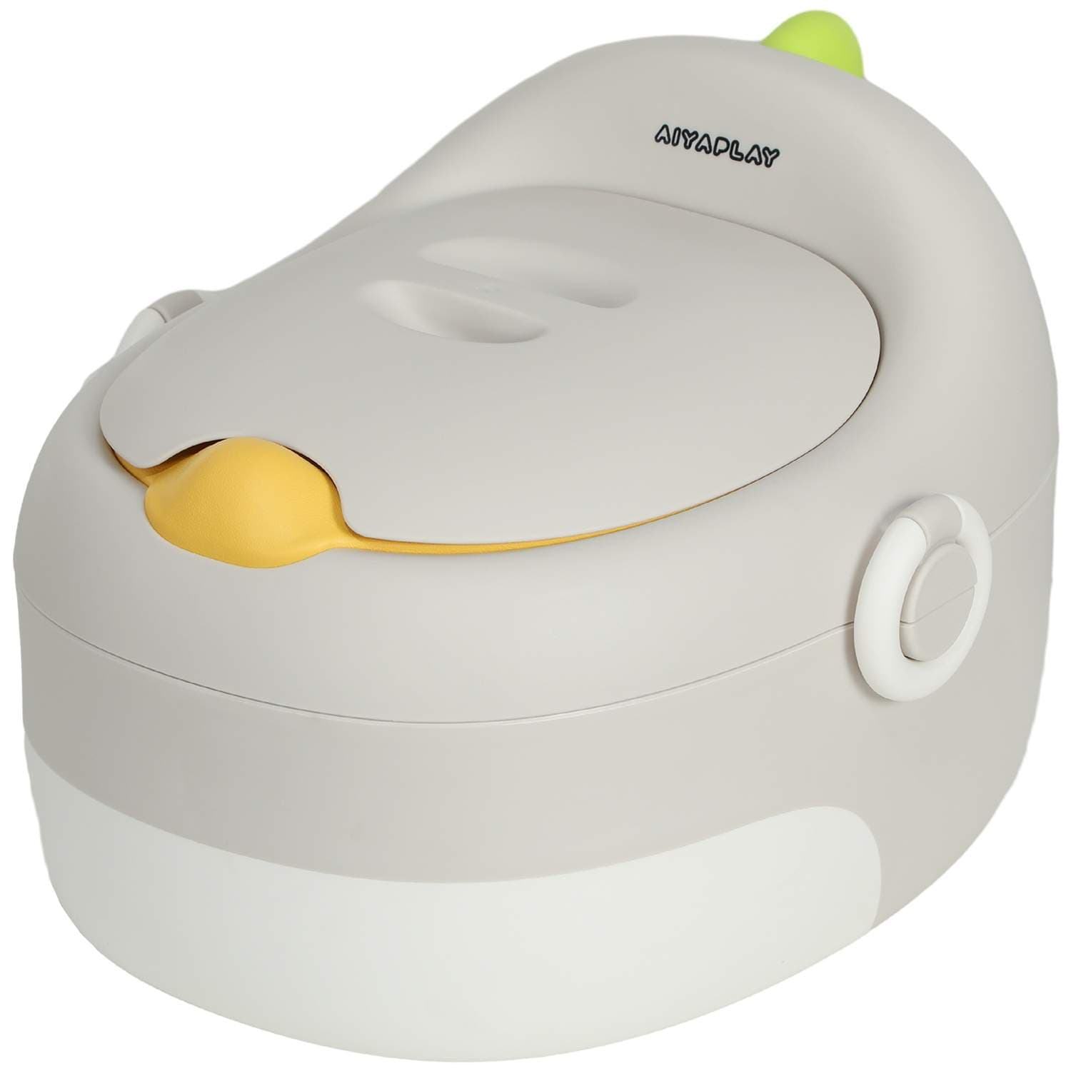 3-in-1 lasten potta, irrotettava lasten potta, kahvallinen potta, lapsille 6-72kk, kantavuus 50 kg, muovia, keinonahkaa, harmaa