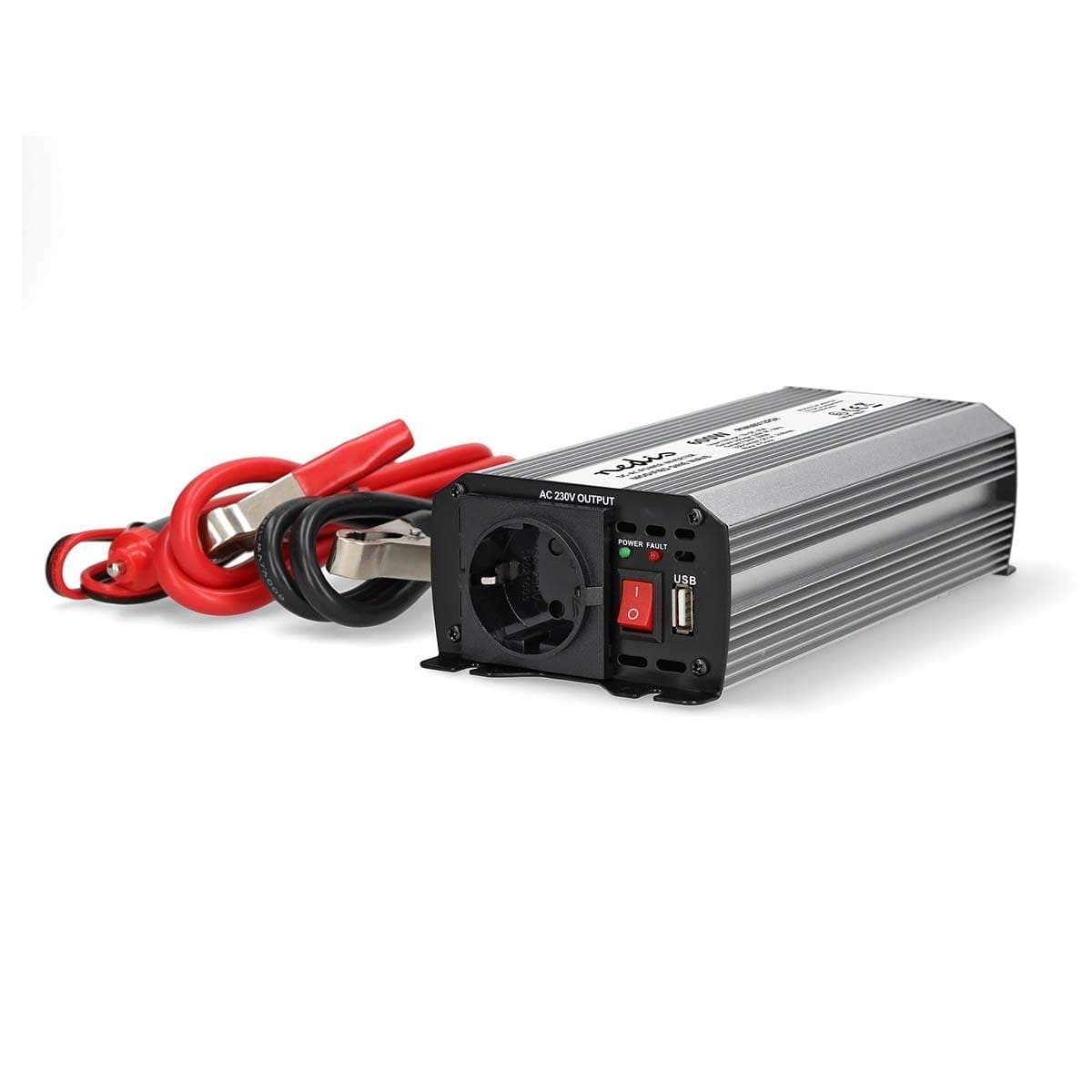 Invertteri Muunnettu Siniaalto | Tulojännite: 12 V DC | Laitteen lähtövirran liittimet: Type F (CEE 7/3) / USB-A | 230 V AC 50 H