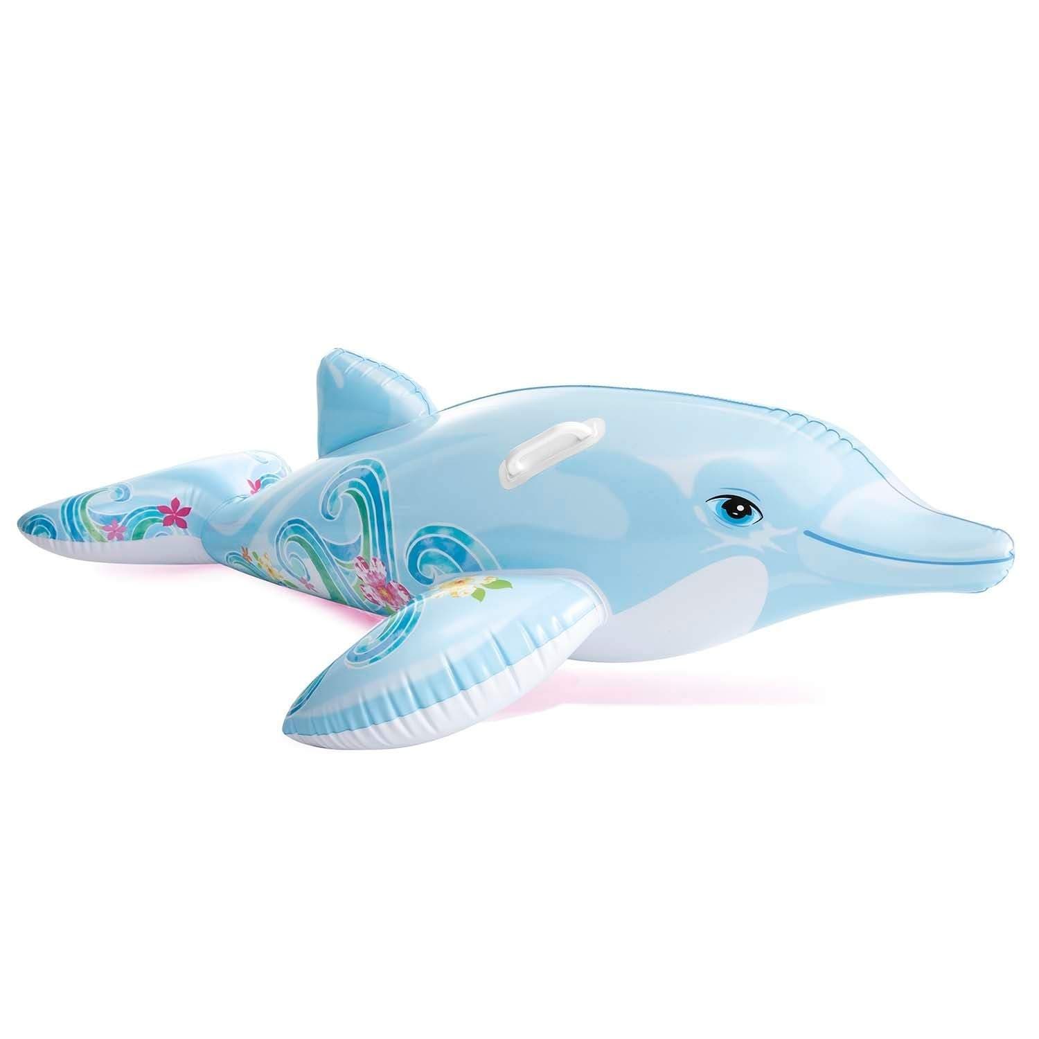 Puhallettava lelu Dolphin blue 175 x 66 cm INTEX 58535