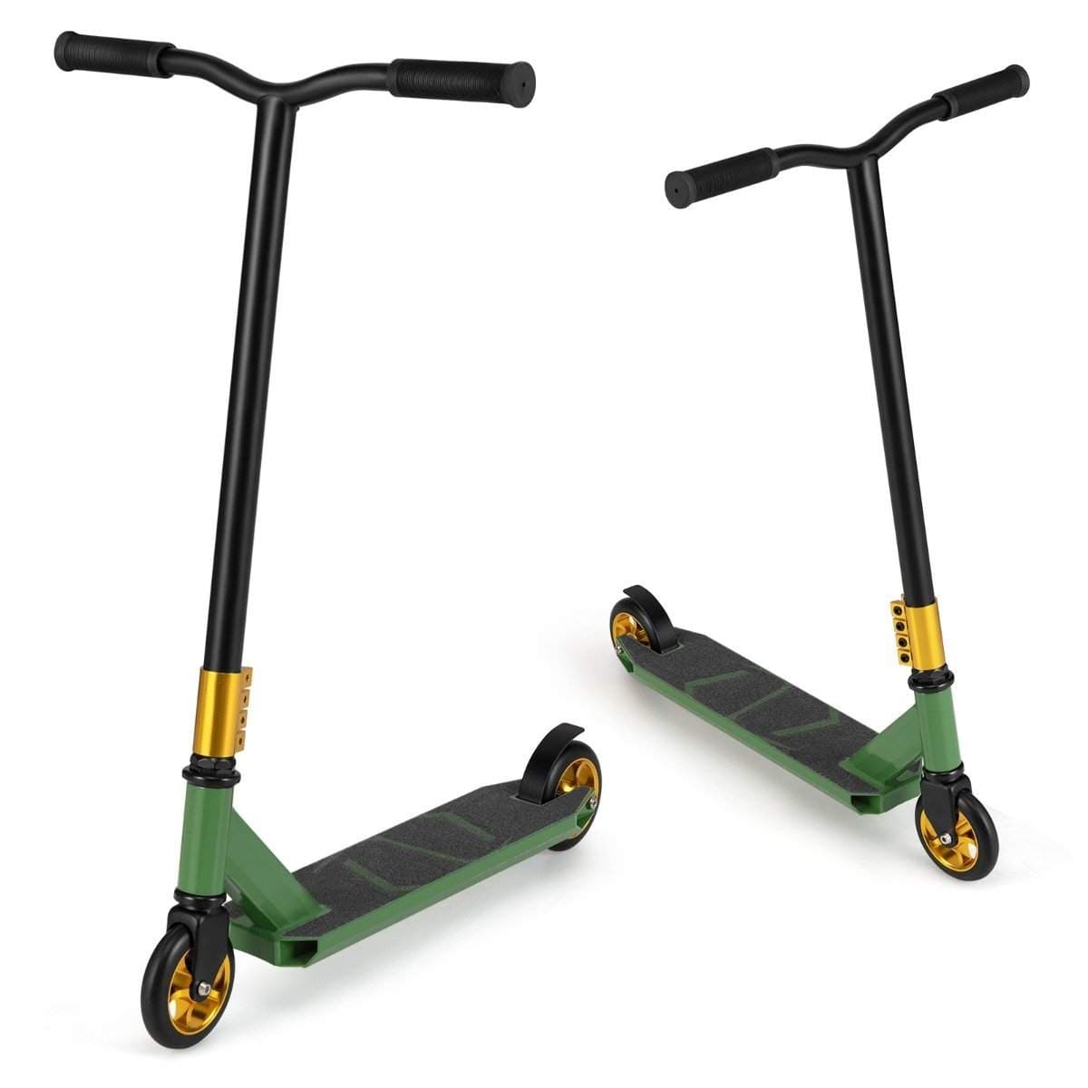 Stunt-skootteri 360-ohjauksella & PU-pyörät & Alumiininen Deck Stunt Scooter Fun Scooter Green