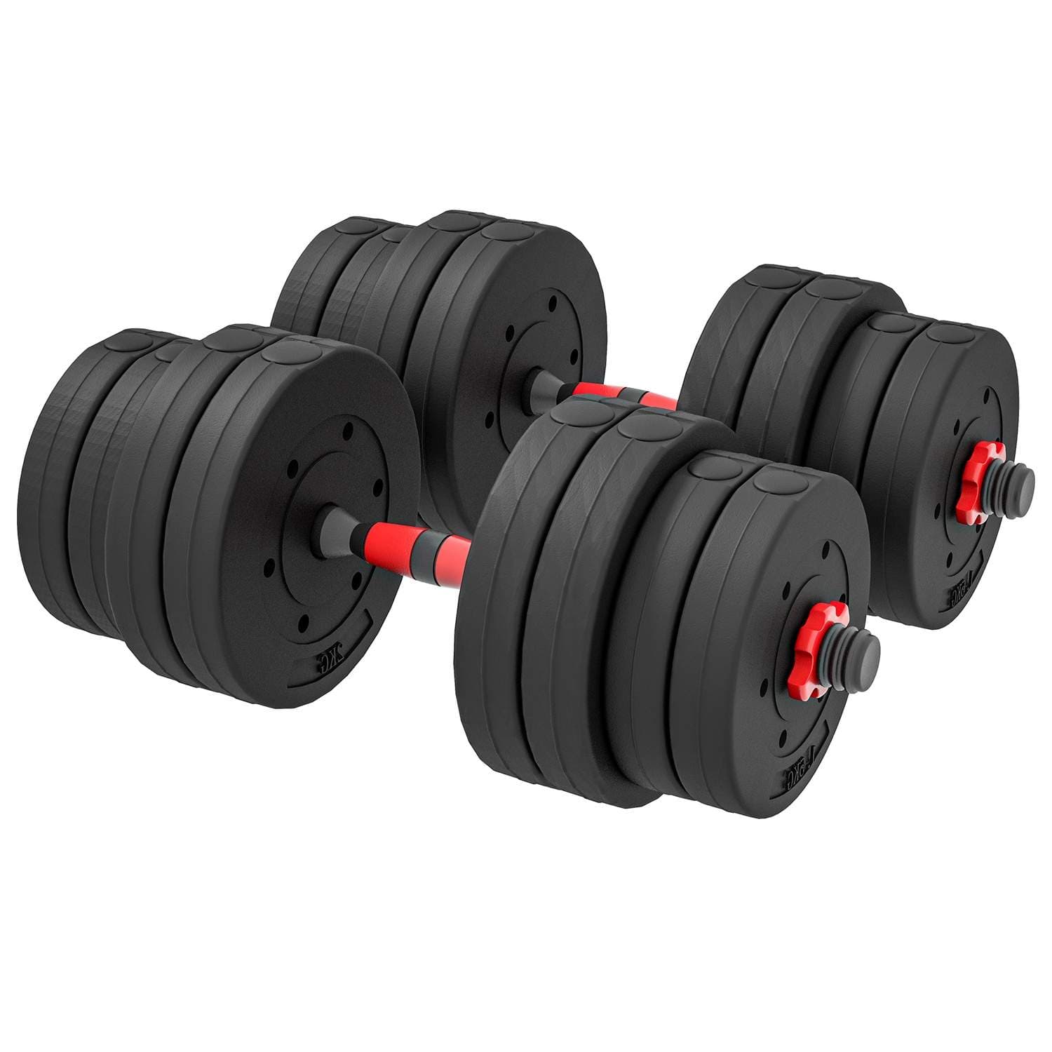 2 in 1 käsipainosetti 30 kg säädettävä käsipaino & barbell ammattimainen käsipainovoimaharjoittelu musta