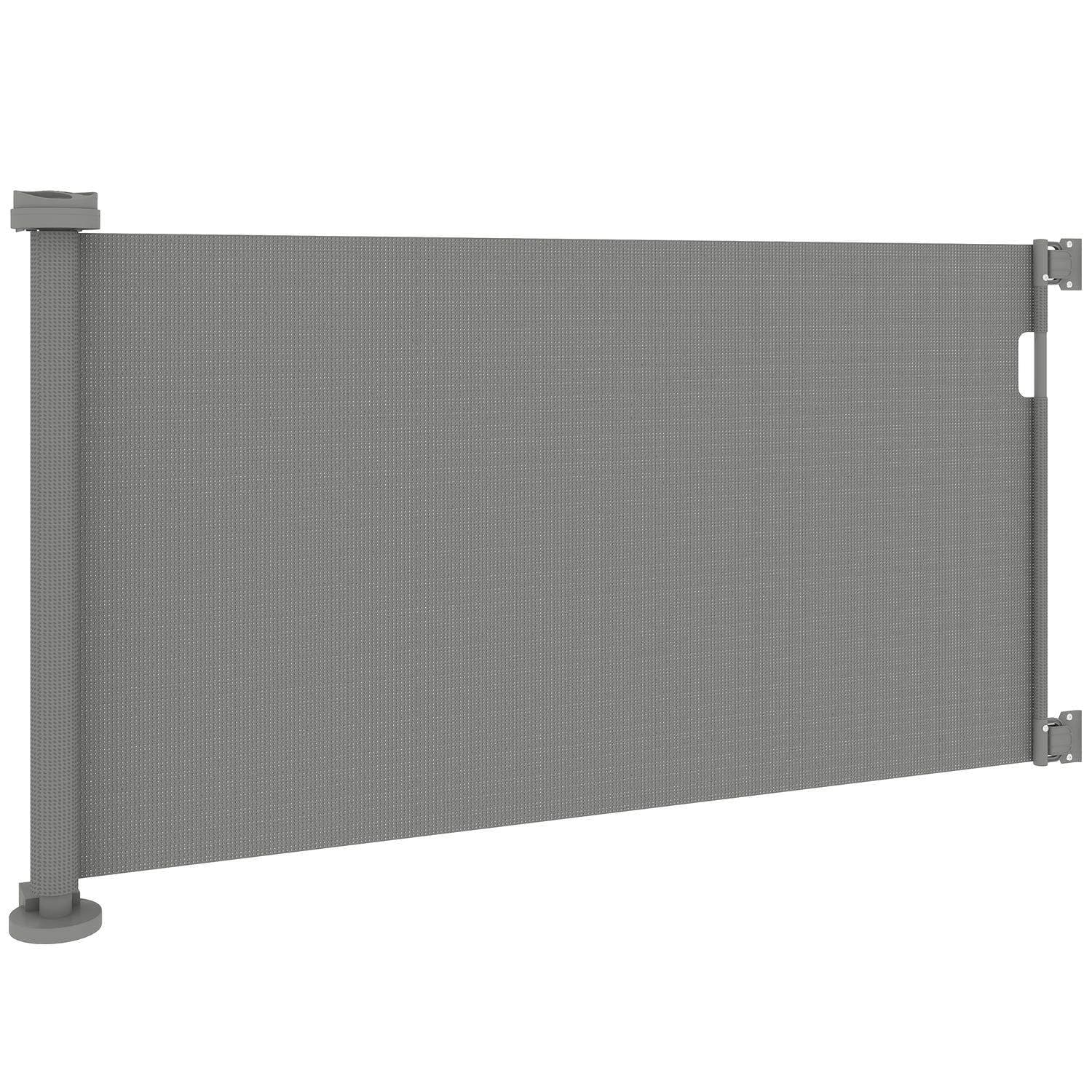 Portaiden portti jatkettava 0-136cm 87cm korkea oviportti lemmikeille 142 x 10 x 87 cm harmaa