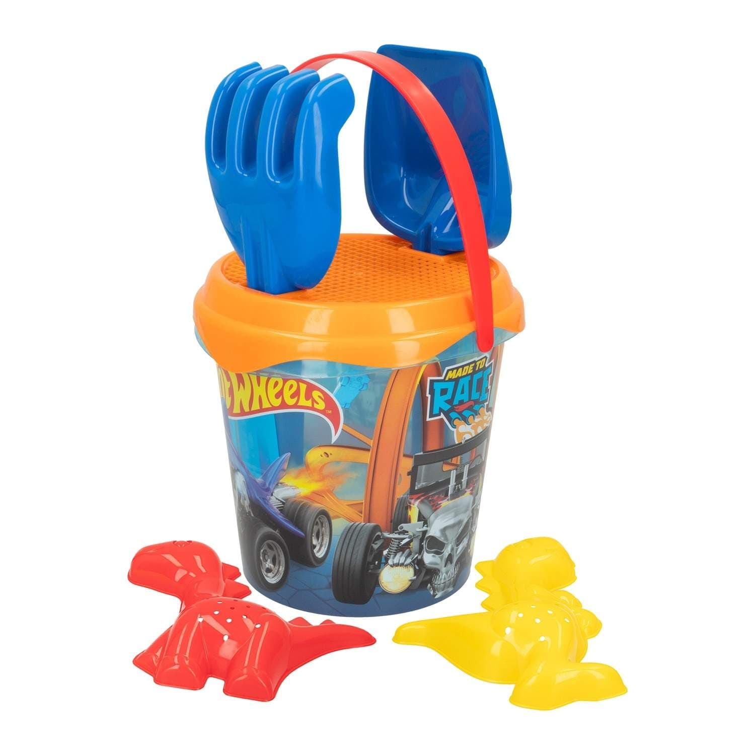 Rantalelusarja, Hot Wheels -teemalla, 6 kpl, 18 cm ämpäri