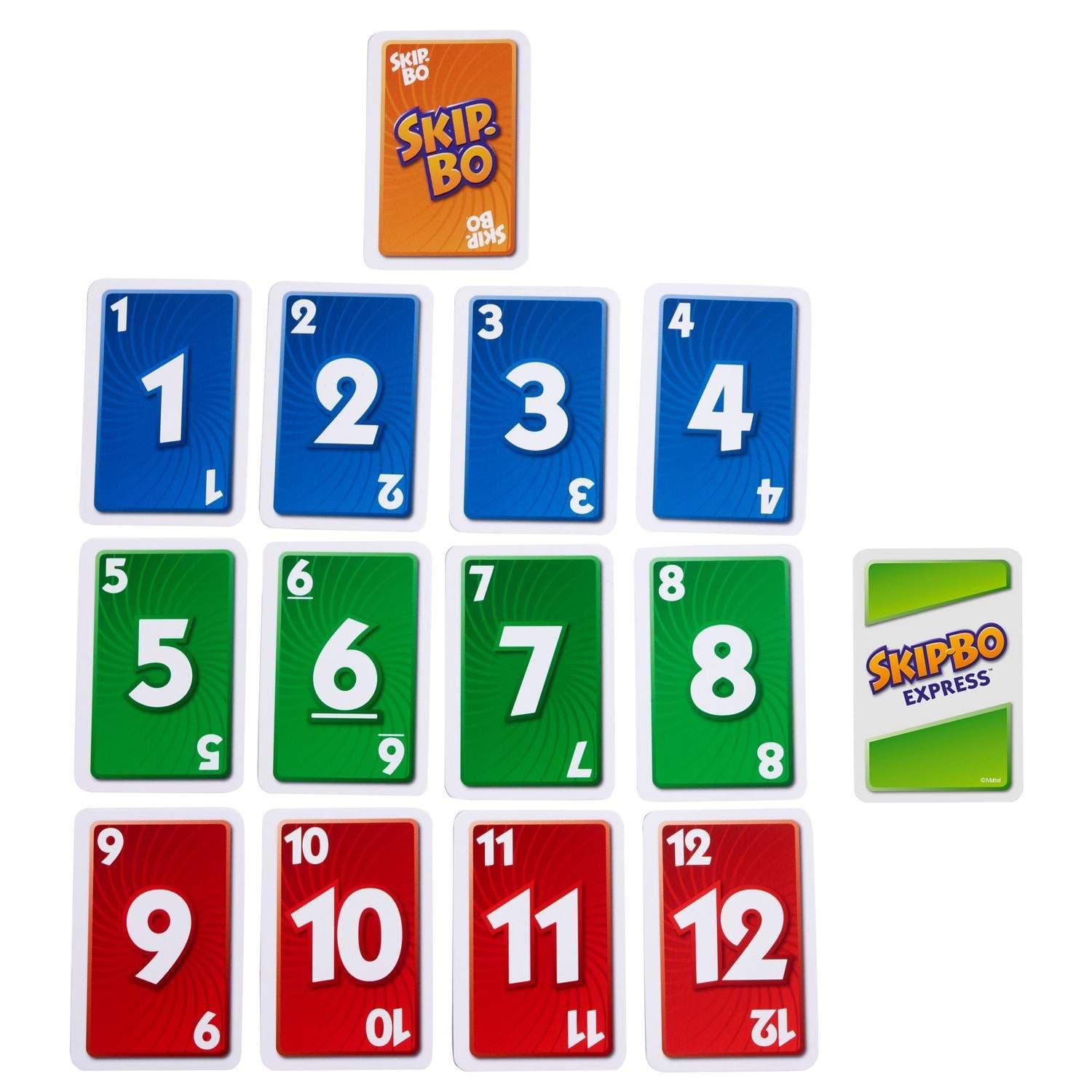 Skip-Bo Express -korttipeli, vauhdikasta hauskanpitoa kahdelle