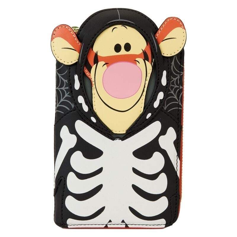 Nalle Puh Skeleton Tiger Lompakko kolikkotaskulla, vetoketjukiinnitys