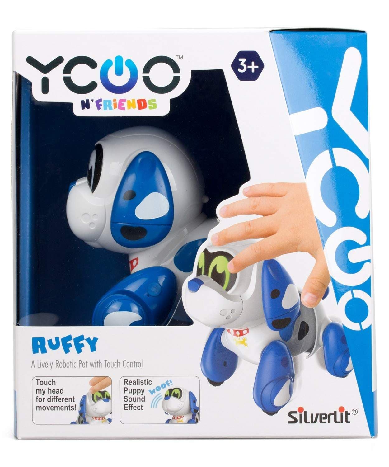 Ruffy robottilelu interaktiivisilla ominaisuuksilla ja kaukosäätimellä