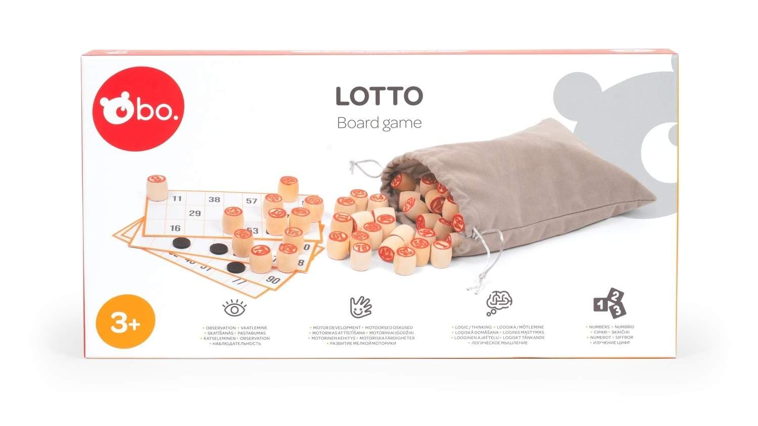 Lotto-lautapeli perheille, 2-6 pelaajaa, 4-vuotiaat+