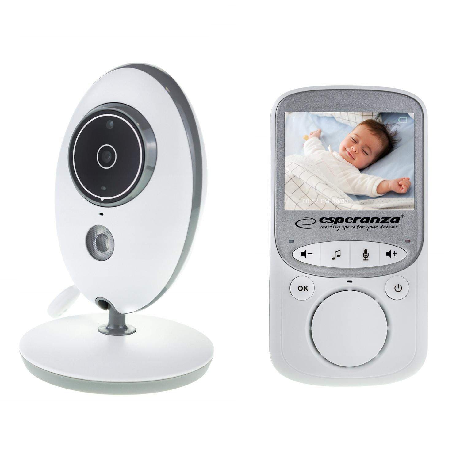 Esperanza - Vauvahälytin, jossa on 2.4" LCD-näyttö