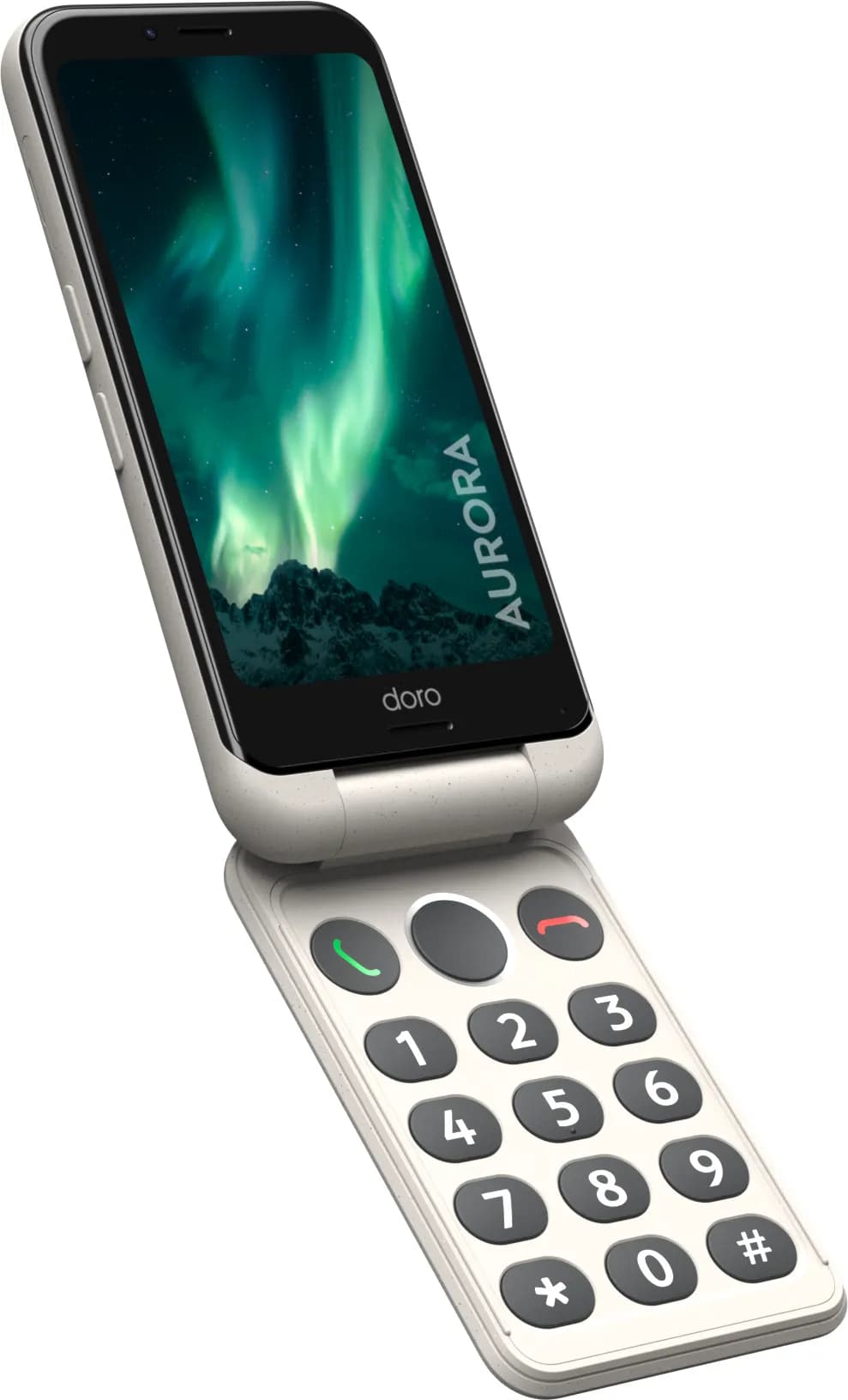 Doro Aurora A21 64 Gt -puhelin, valkoinen