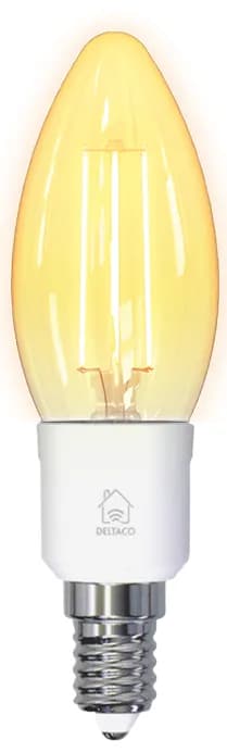 Deltaco Smart Home SH-LFE14C35 - Älykäs LED-lamppu, valkoinen