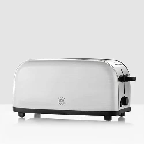OBH Nordica Manhattan Steel -leivänpaahdin, 4 viipaleita, ruostumaton teräs