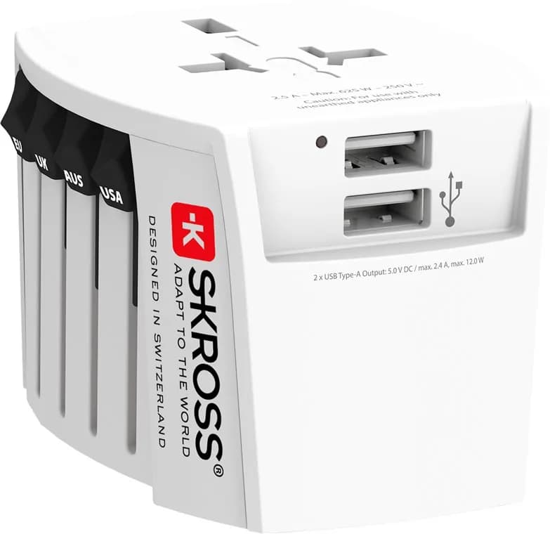 World Adapter MUV 2xUSB (2,4A)