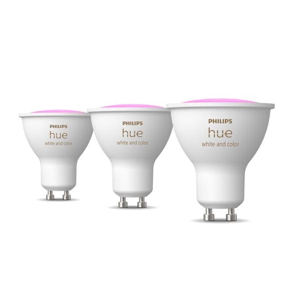 Philips Hue Xamento Upotettava LED-kohdevalaisinsarja 3-pack White and Colour Ambiance GU10 IP44 Musta