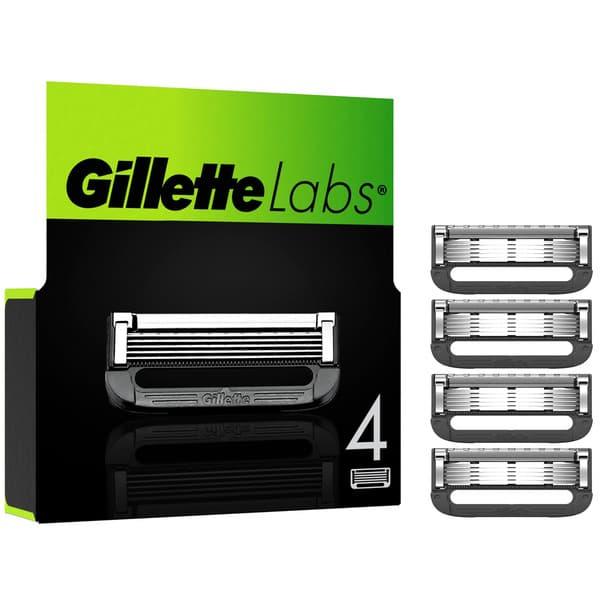 Gillette Labs -vaihtoterät, 4 kappaletta