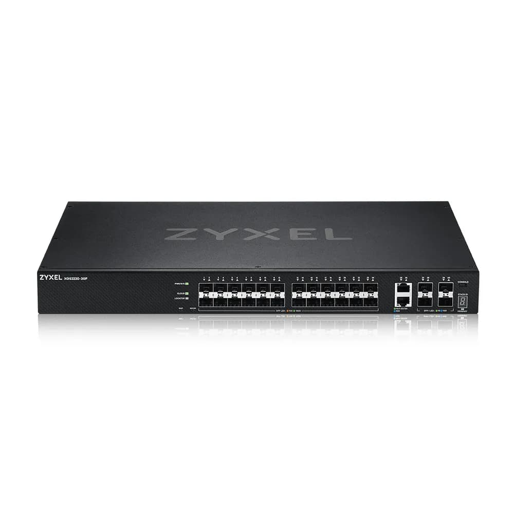 ZYXEL XGS2220-30F - Hallittava Layer 3 -kytkin, Musta