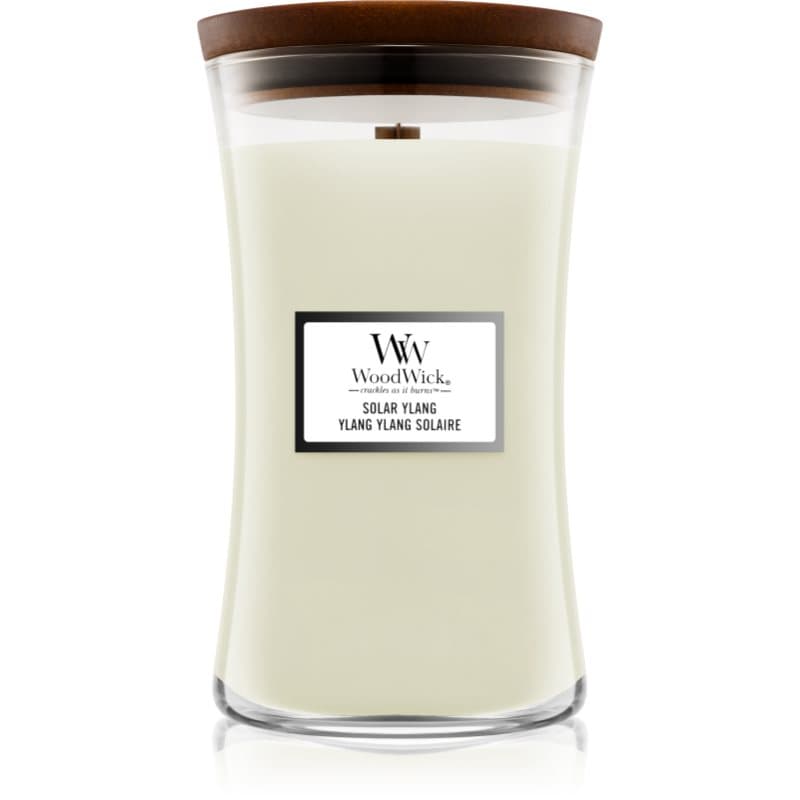 Woodwick Solar Ylang tuoksukynttilä sisältää puusydämen 609.5 g