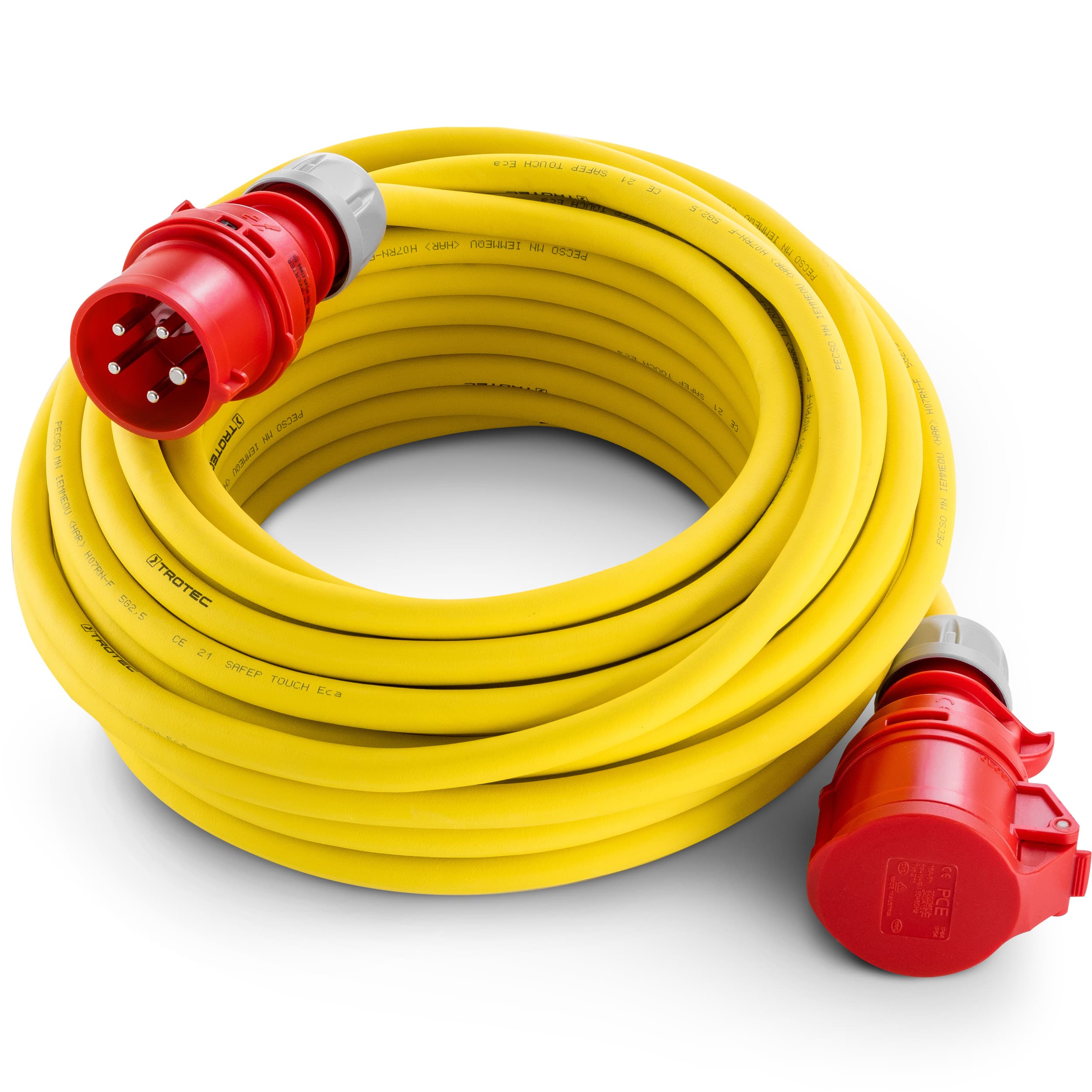 Ammattilaisen jatkokaapeli 20 m / 400 V / 2,5 mm² - Valmistettu Saksassa