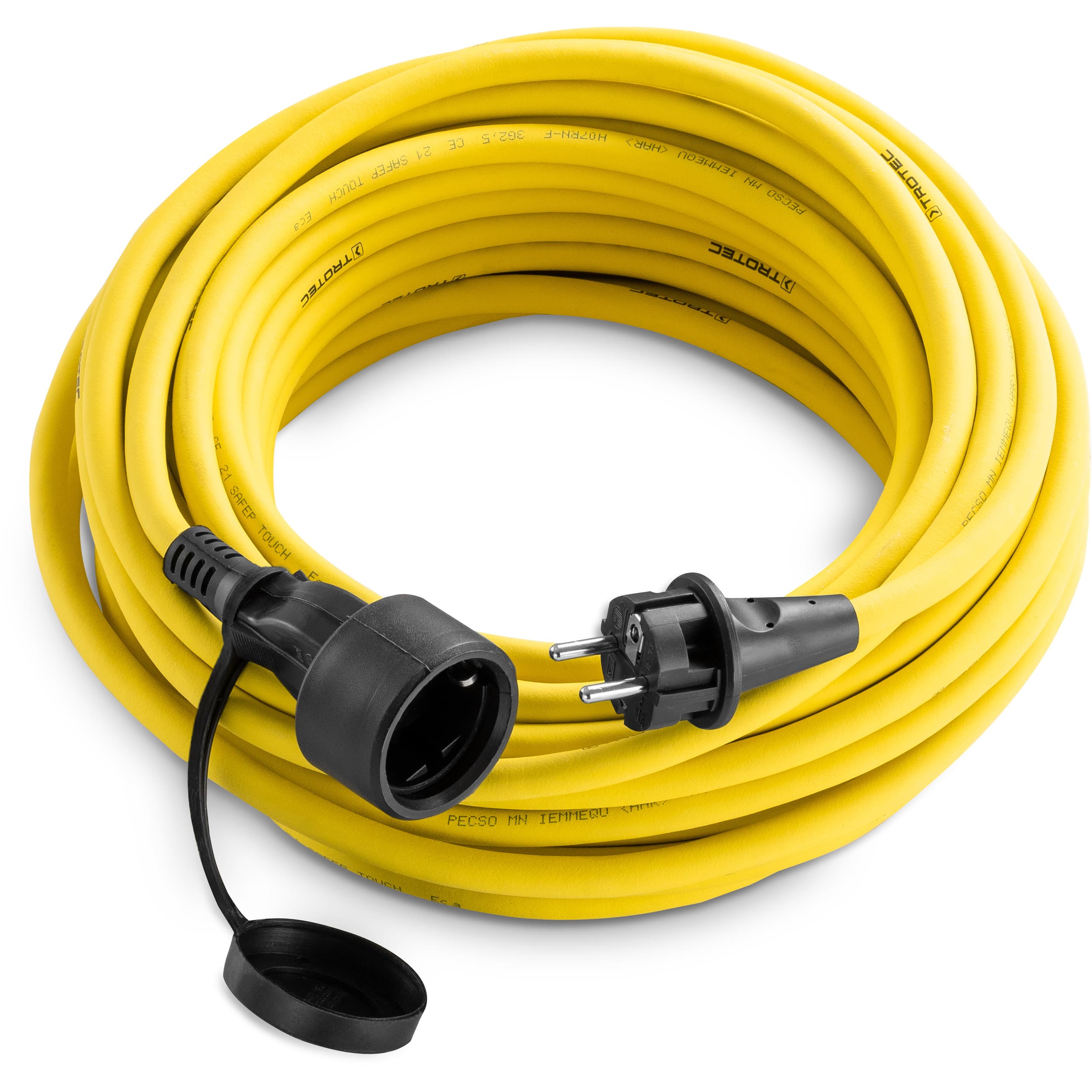 Ammattimainen jatkokaapeli 20 m / 230 V / 2,5 mm² - Valmistettu Saksassa